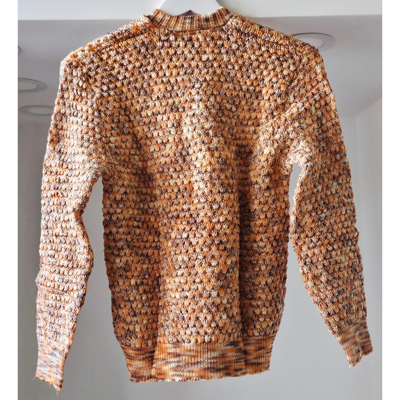 VINTAGE *NEW* 1960’s Antron Women’s Multi-Color Cable Stitch Sweater Size M