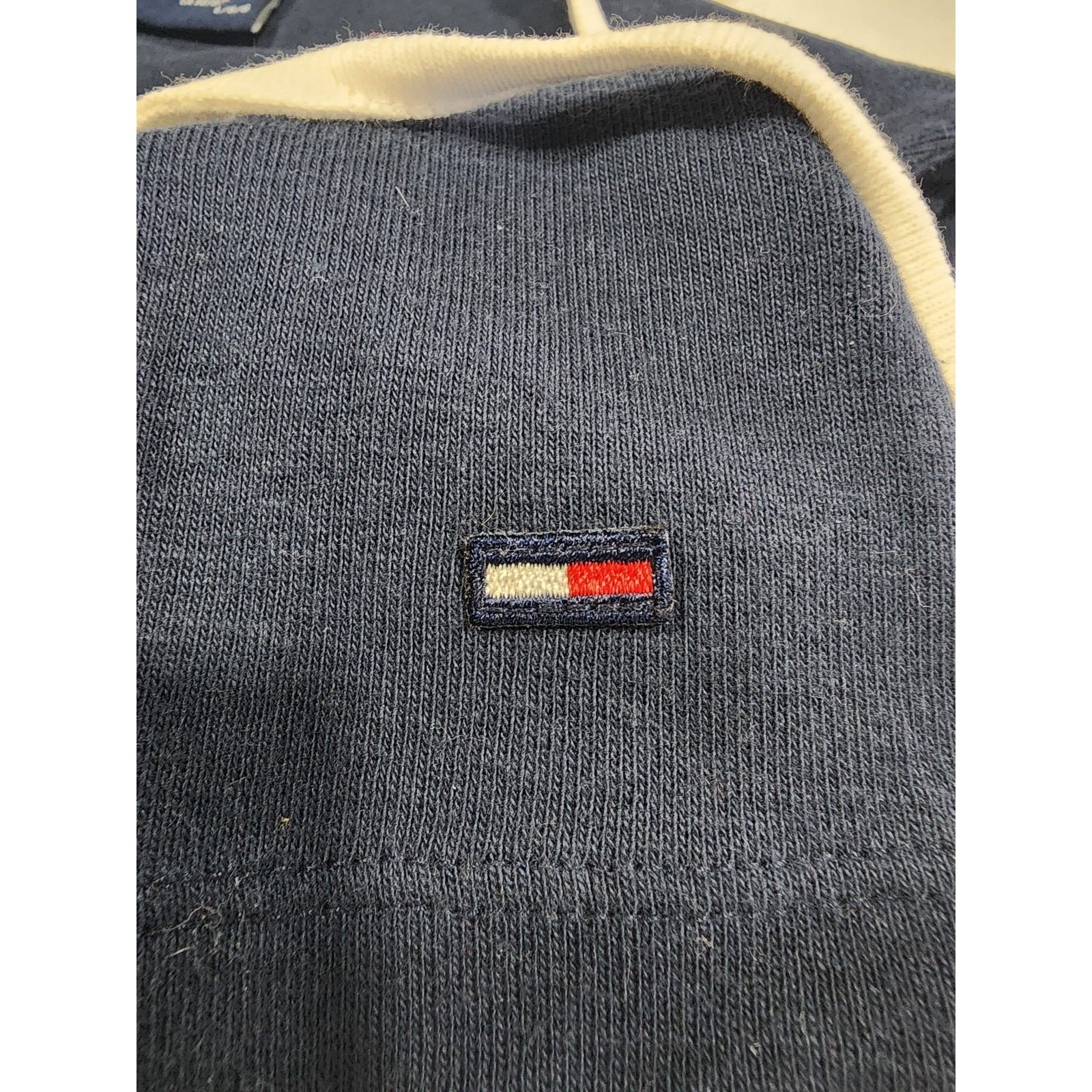 VINTAGE 2001 Tommy Jeans Tank Womens L Navy Camisole Strappy Square Neck