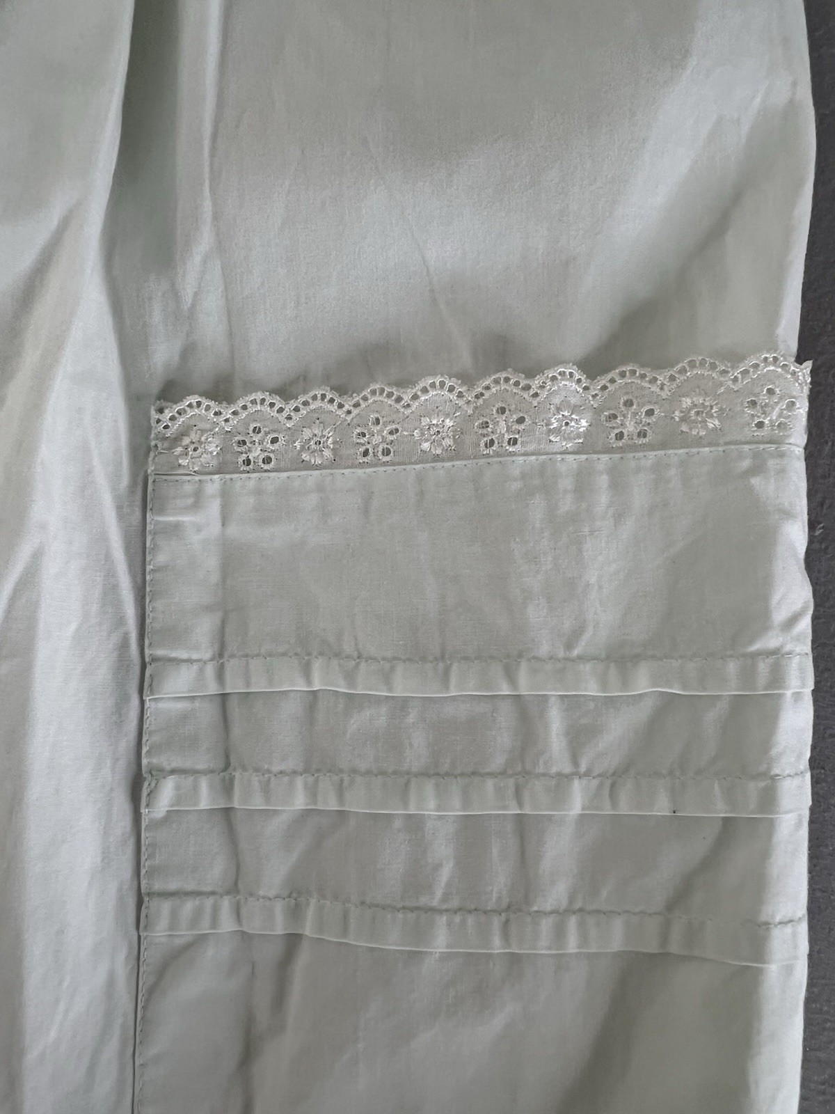 VTG Allison Smith Nightgown Womens Medium Green 100% Cotton Victorian Y2K