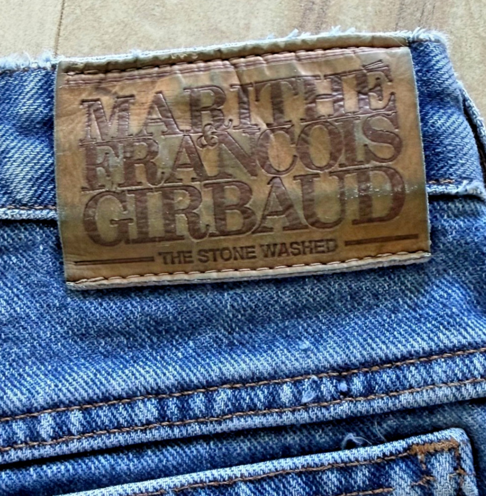 Vintage Stonwashed 90’s Marithé François Girbaud V-Panel Fly Tag Jeans Sz 13 14