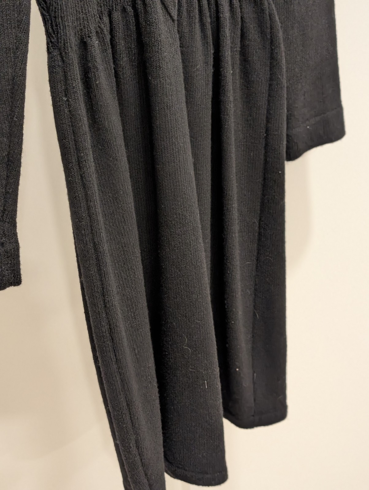 Lillie Rubin Don Sayres For Wellmore Wool Blend Black Sweater Dress Sz 8