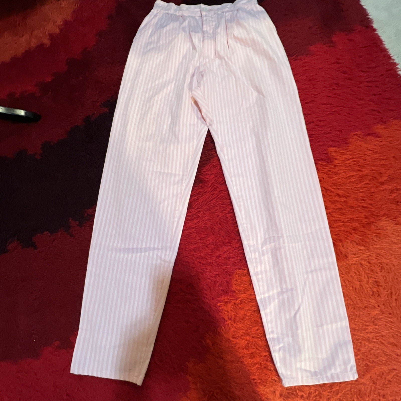 Vtg 80s Lee Pleated Mom Jeans USA Union Talon 42 Zip Retro Pink Barbie 6