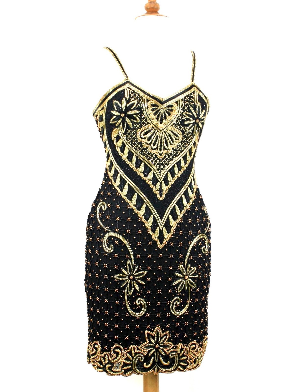 Jasdee Vintage Beaded Dress Hand Work On Silk Style 2066M