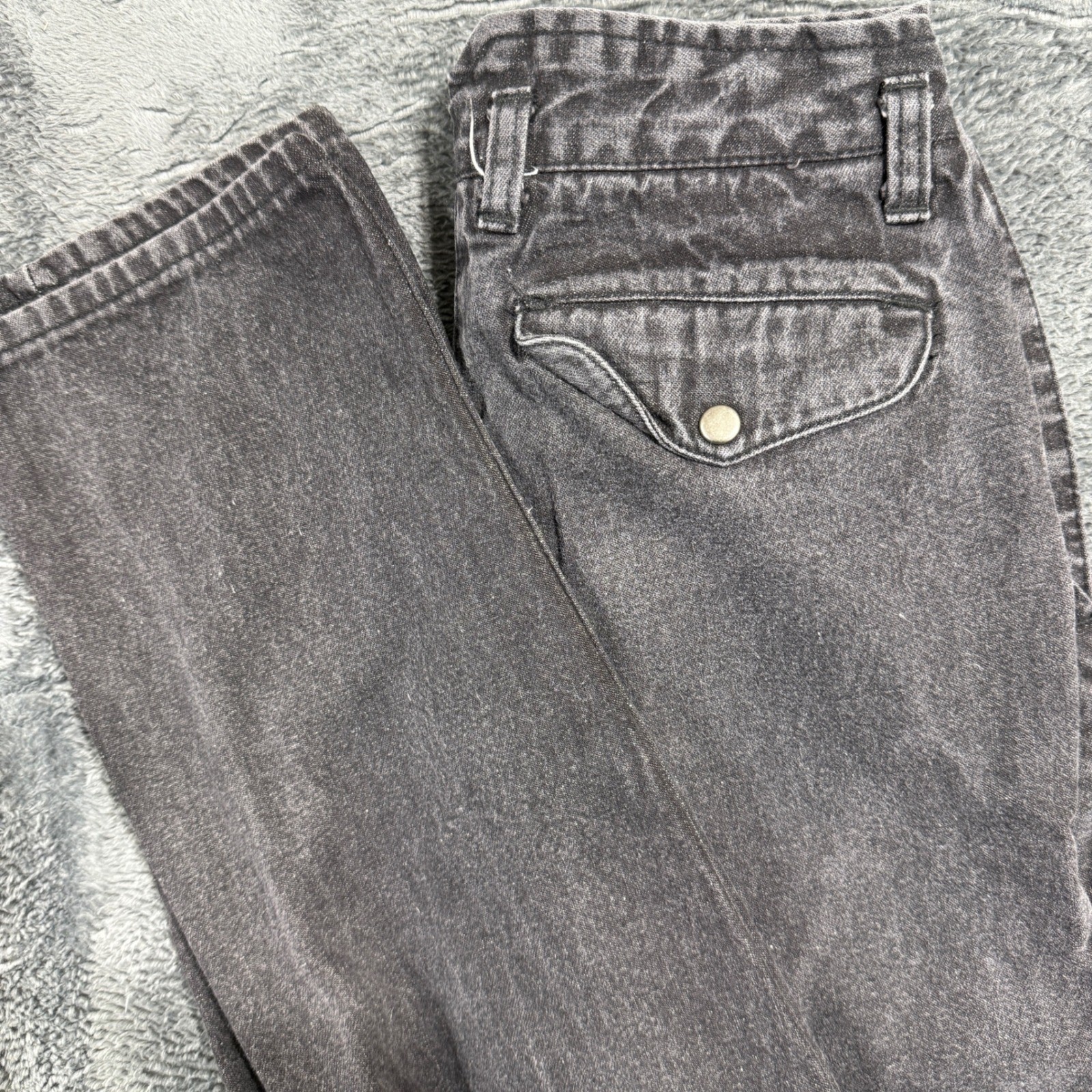 Brittania Vintage Jeans Womens 9 Black High Waist Tapered Leg 90s