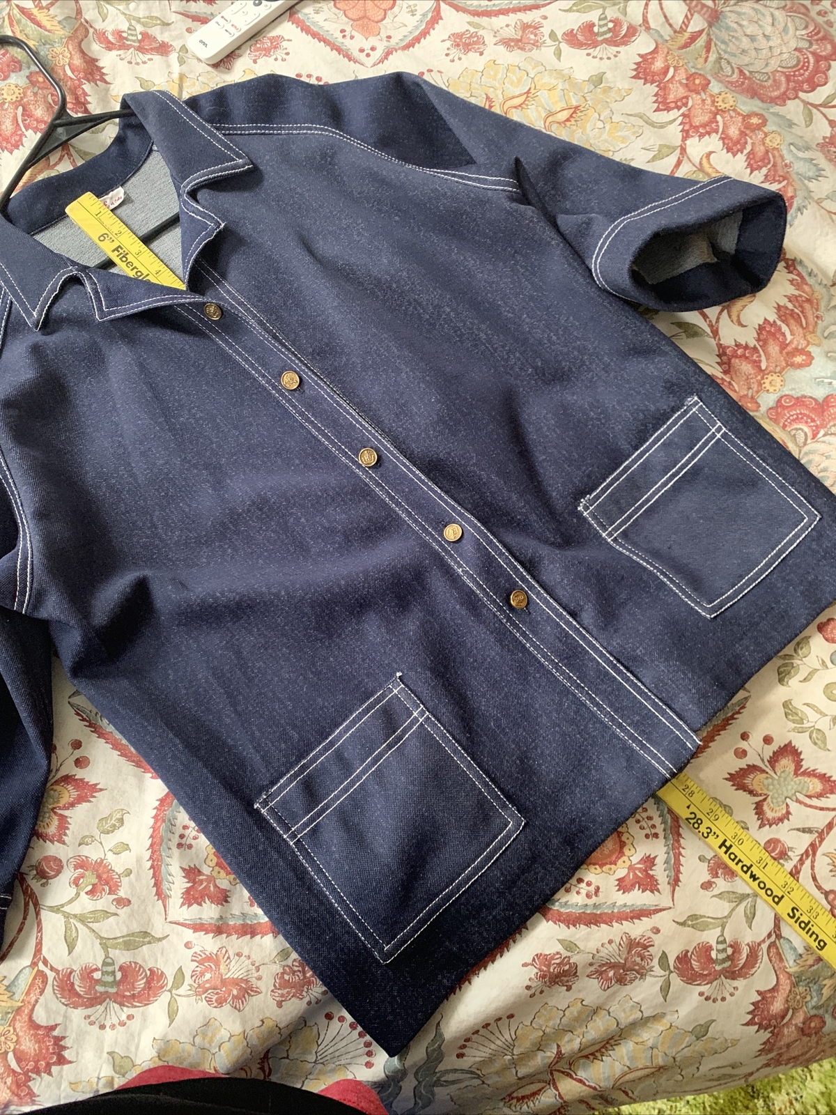 Vintage 1960’s Dee Of California denim polyester shirt jacket iconic look
