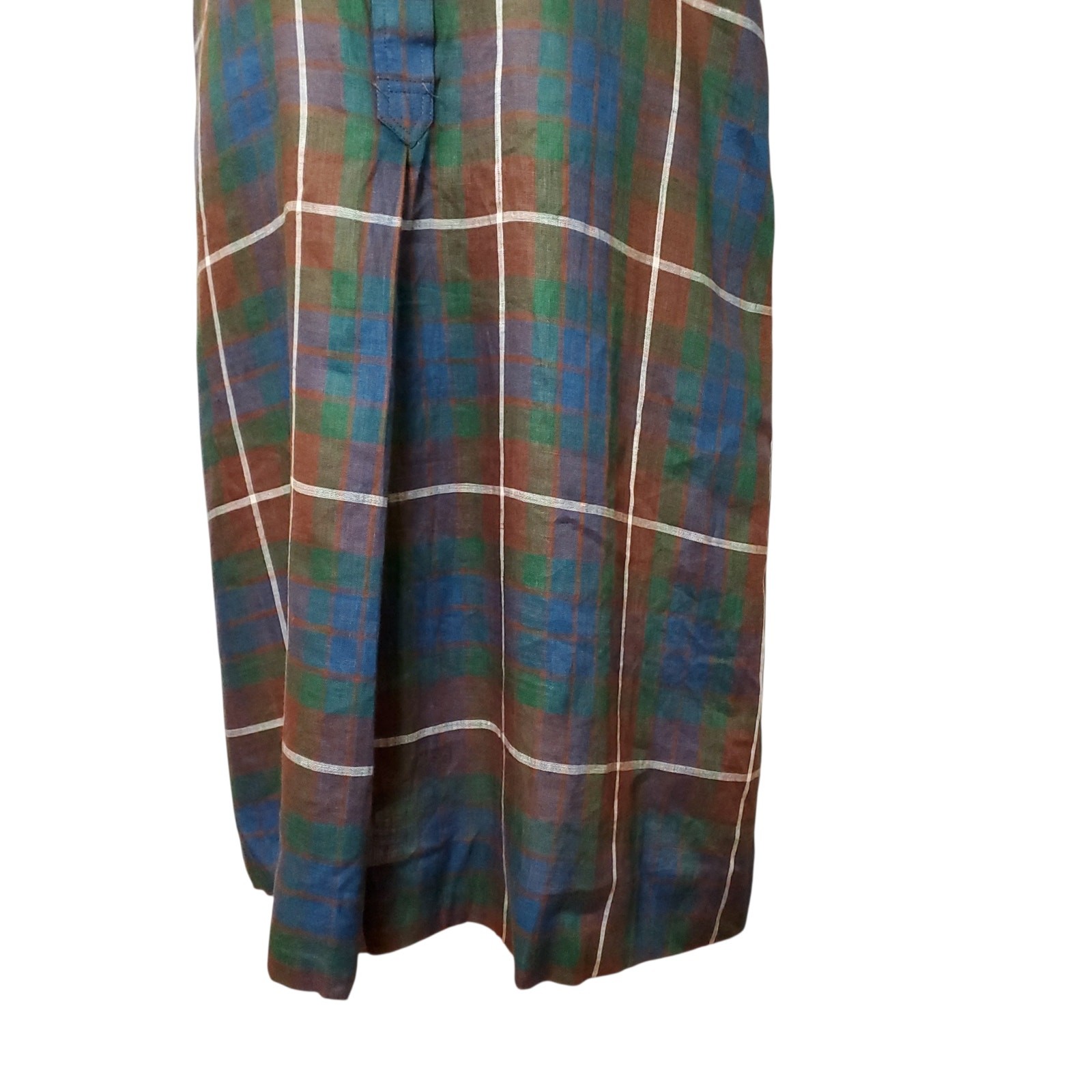 Vintage Scotch House Tartan Plaid Shirt Dress Old Money Preppy Academia Retro M