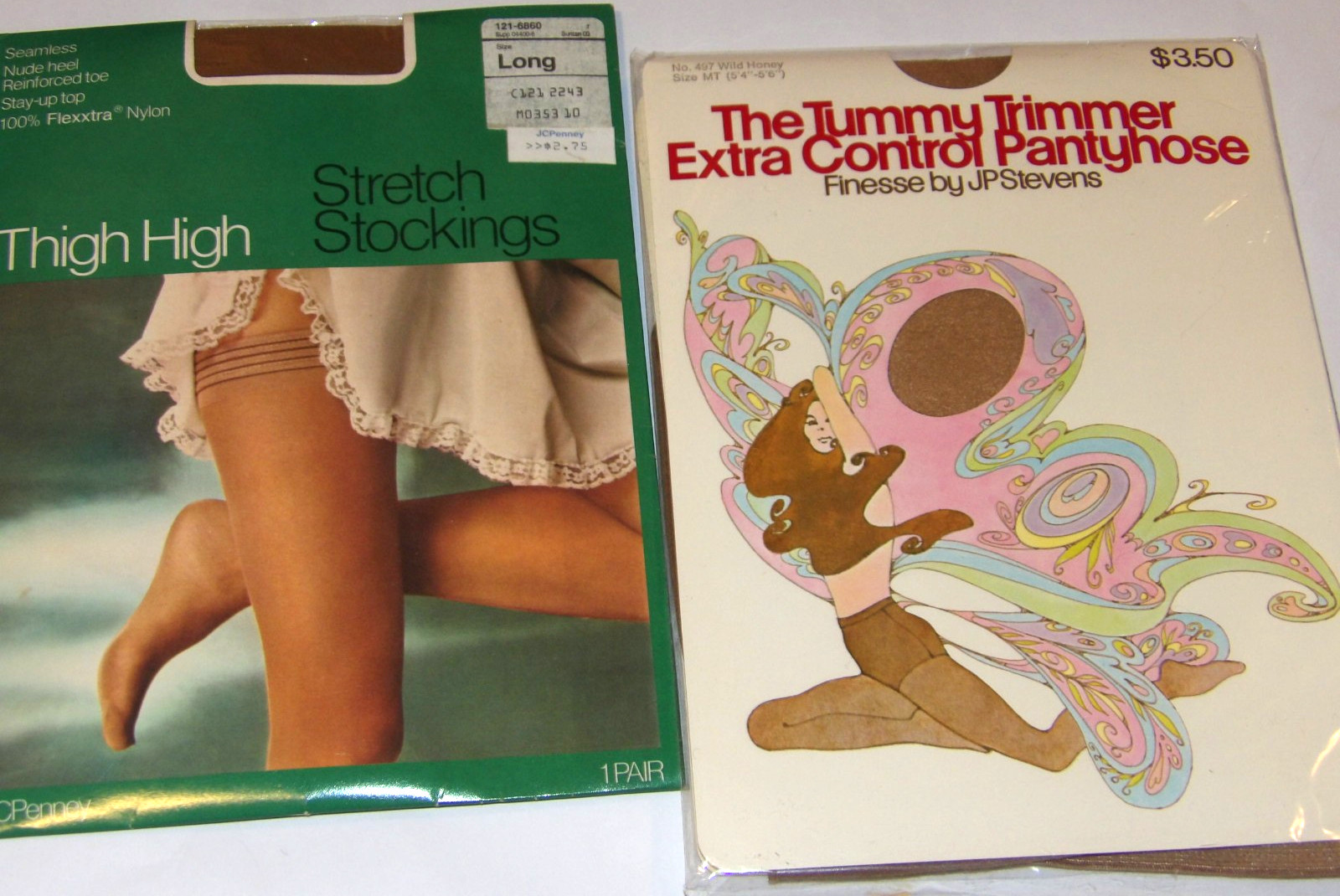 30+ PAIR VINTAGE 1970s NYLON STOCKINGS! HANES/PENNEYS/SEARS/BURLINGTON/K-MART/++