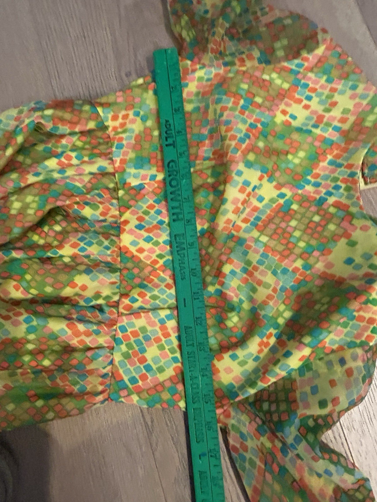 Vintage 1970’s Dress Women’s Multicolor Checkered Aline Party