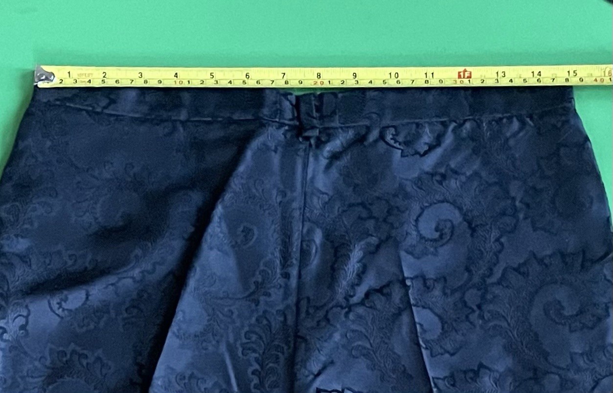 Versace Vintage 1980s Trousers Pants IT 44, US 8 Silk Jacquard Floral
