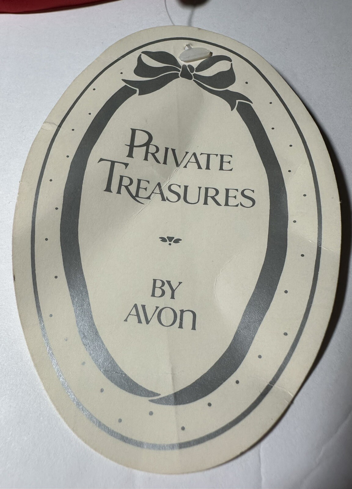VTG Private Treasure AVON Night Gown & Robe Red Black Silky Lace Lingerie Size M