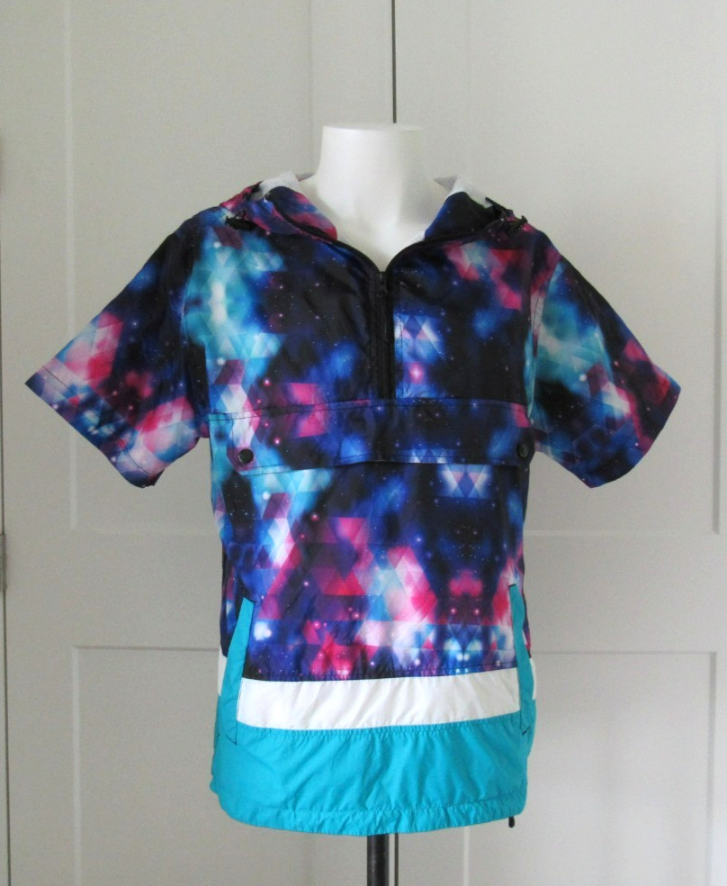 VTG 90’s Smoke Rise Unisex Innovative Technology Tie Dye Windbreaker Sz L