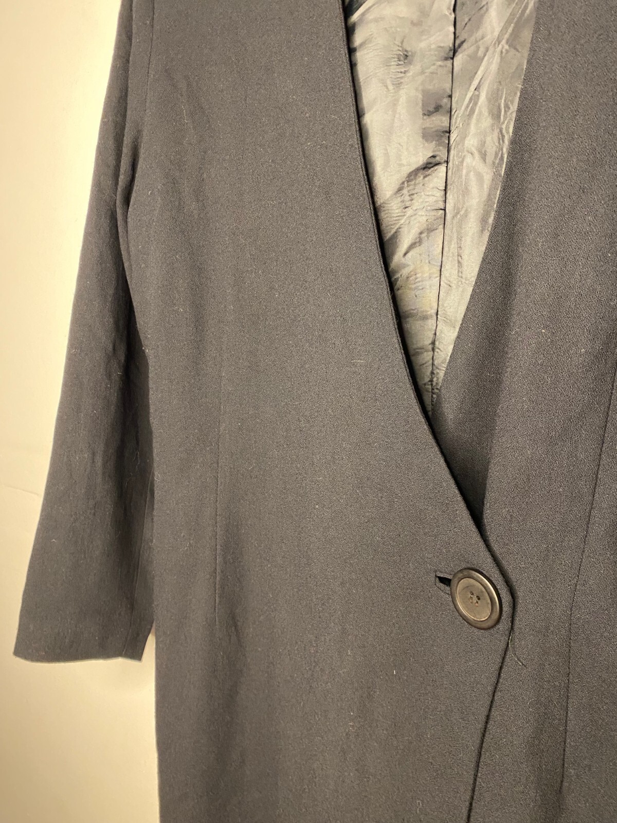 Vintage 1980 Dressed by Sandra Soulos Polyester Viscose Wrap Coat Dress Sz 14/M