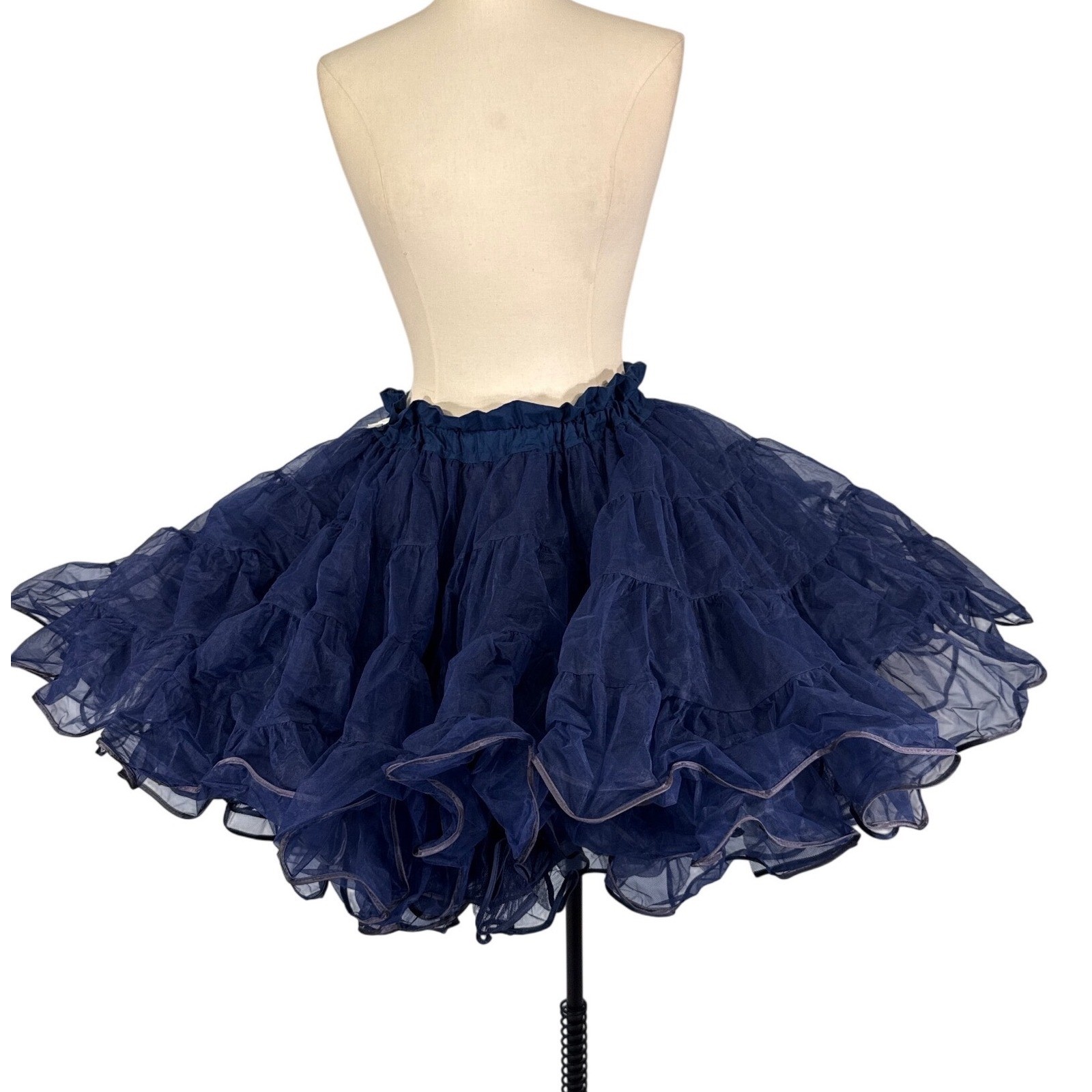 VTG Partners Please Malco Modes Navy Blue Petticoat Square Dance Crinoline 565 S
