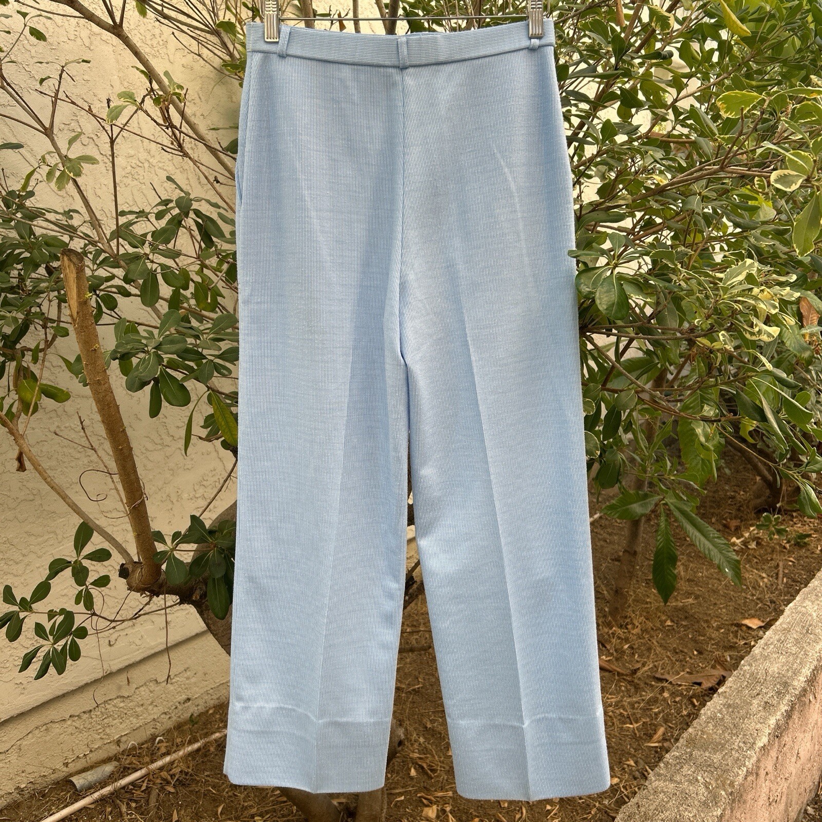 Vintage 1970s Alex Colman Light Blue Women’s Pants 28×26