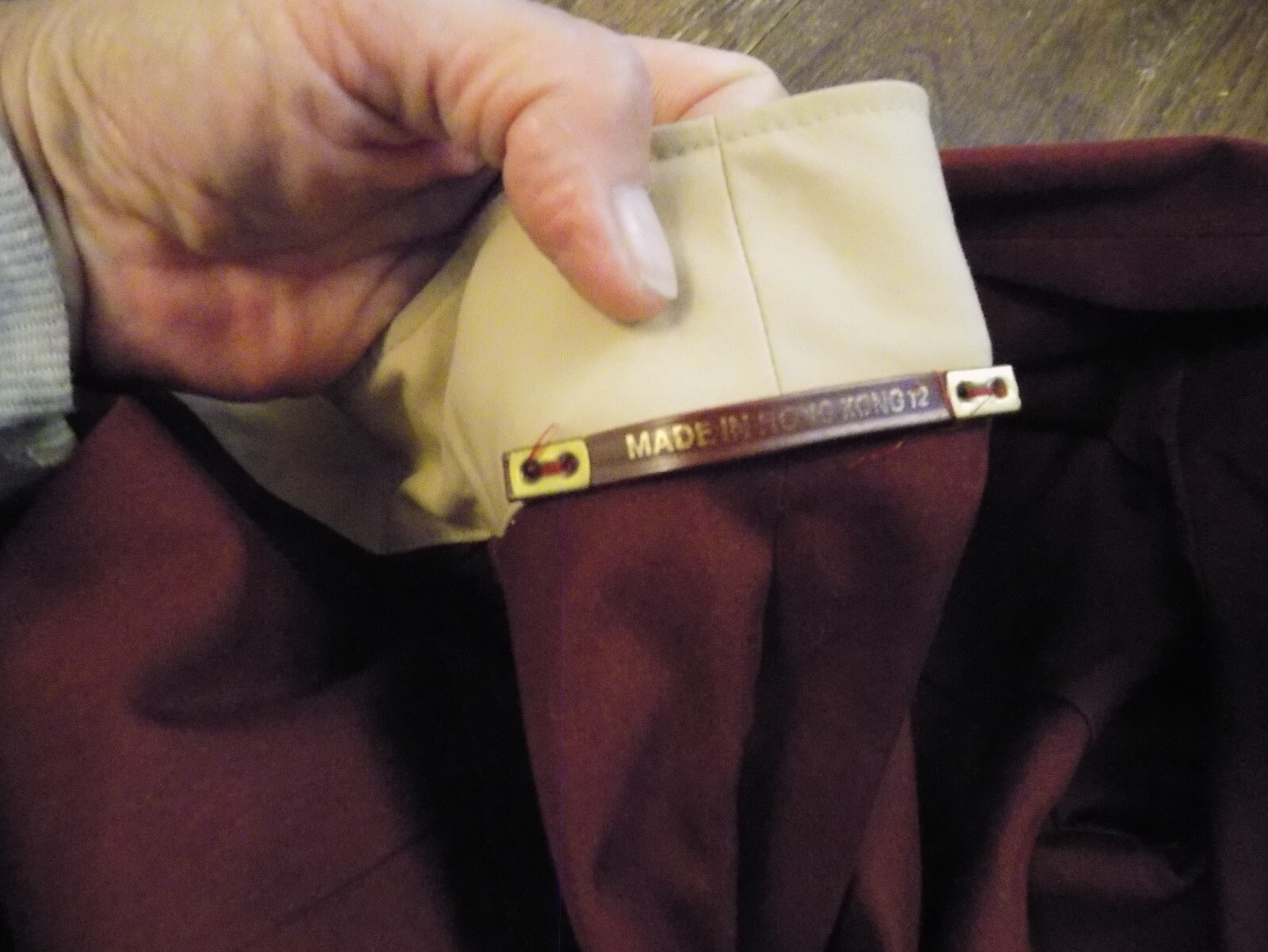 Vintage Classy 12 Etienne Aigner Reversible Wrap Rain Coat Trench Maroon & Tan