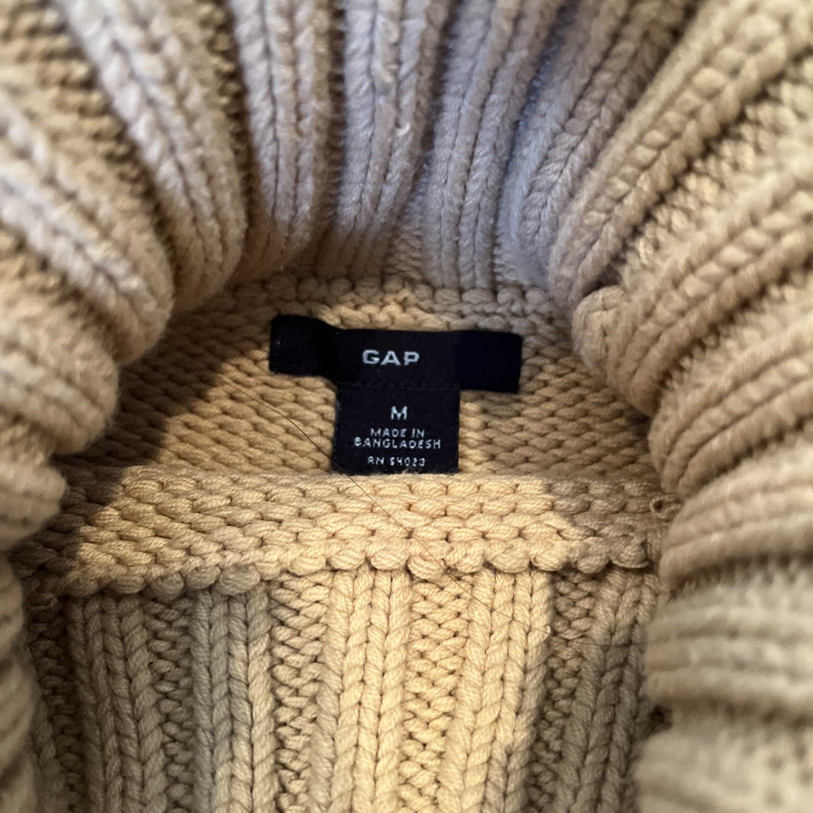 VINTAGE WOMENS GAP Y2K FALL 2002 STRIPE KNIT TURTLENECK SWEATER SMALL -MEDIUM