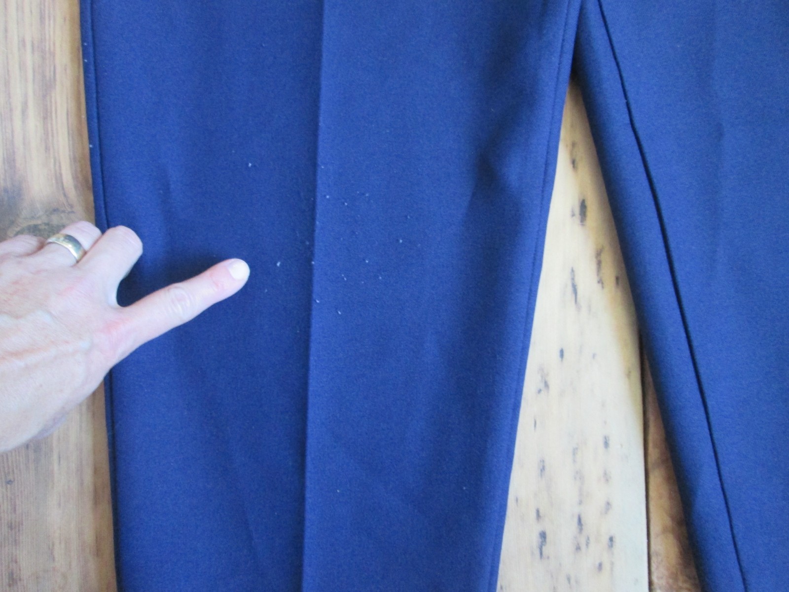 Vintage Women’s Levi’s Bend Over Slacks Pants 24WP 38×29 1970s Blue Polyester