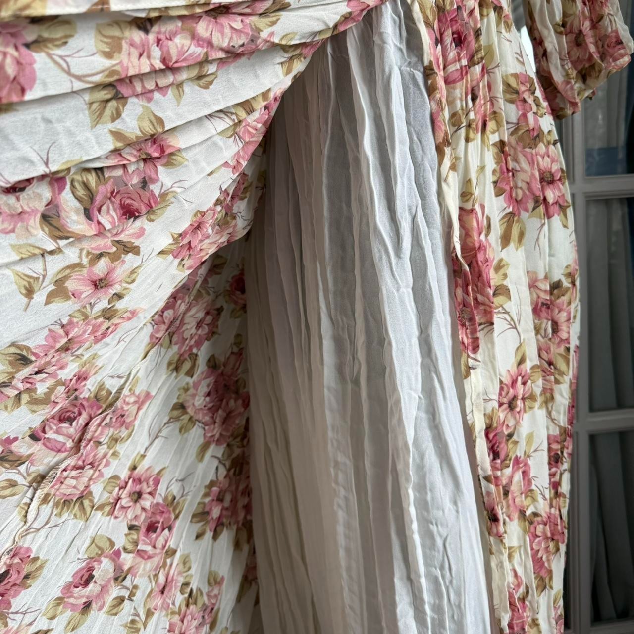 Vintage 90s Floral Ci Sono Dress – Soft Grunge Crinkle Kinderwhore Romantic