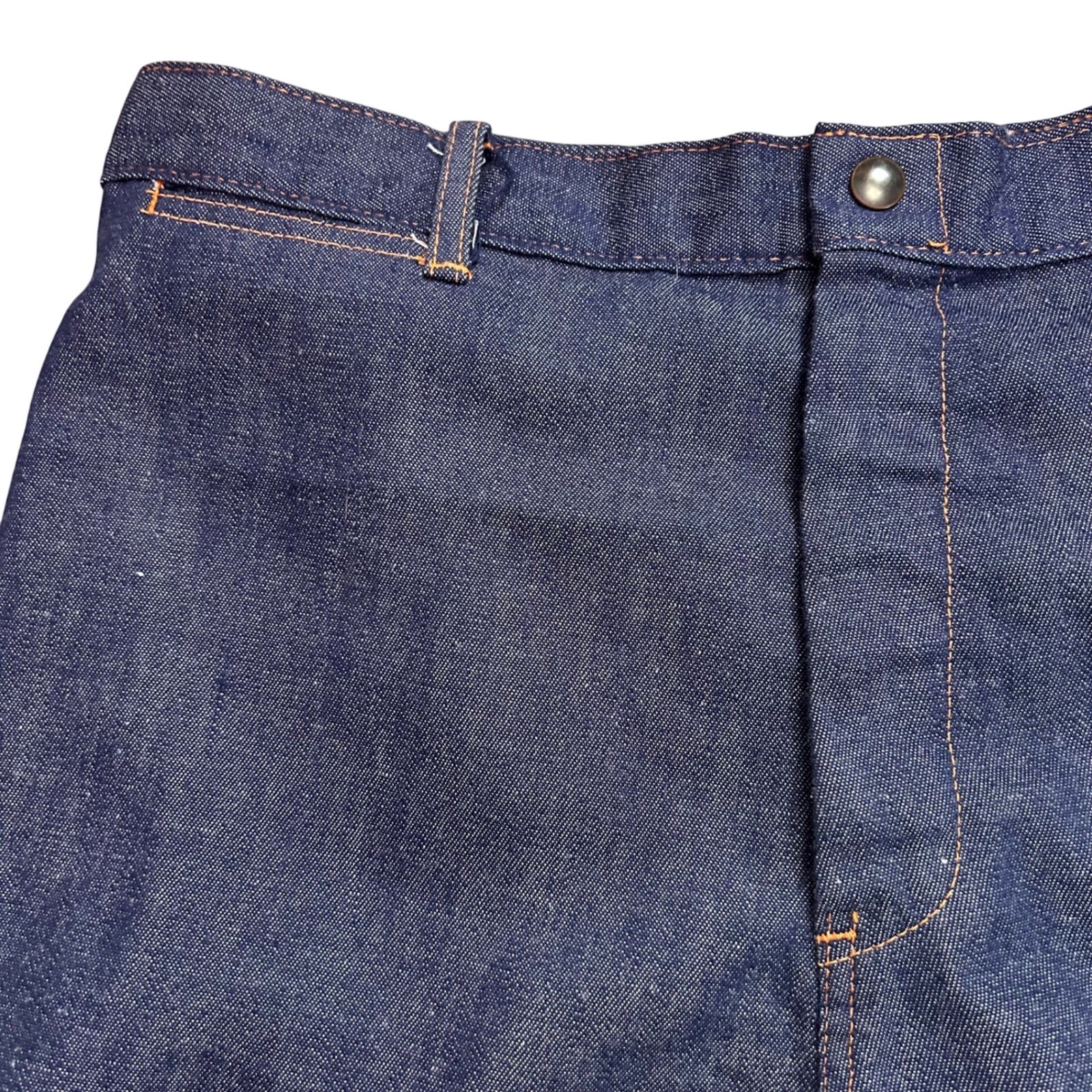 Vintage Sears Dark Wash Denim Shorts High Waisted Blue Size M Womens 70s