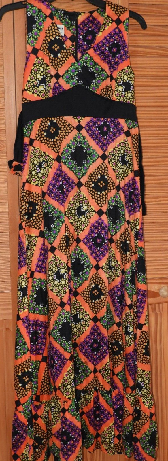 Meleny Road Retro Dress Costume Halloween Sylvia Madon Hippie Sz 11 Small 70’s