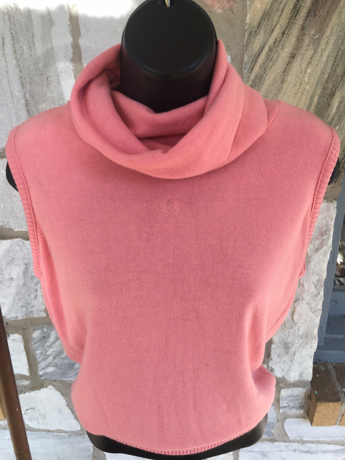 Givenchy Sport Sweater Vest, Givenchy Paris New York, Rare Item, Flamingo Pink