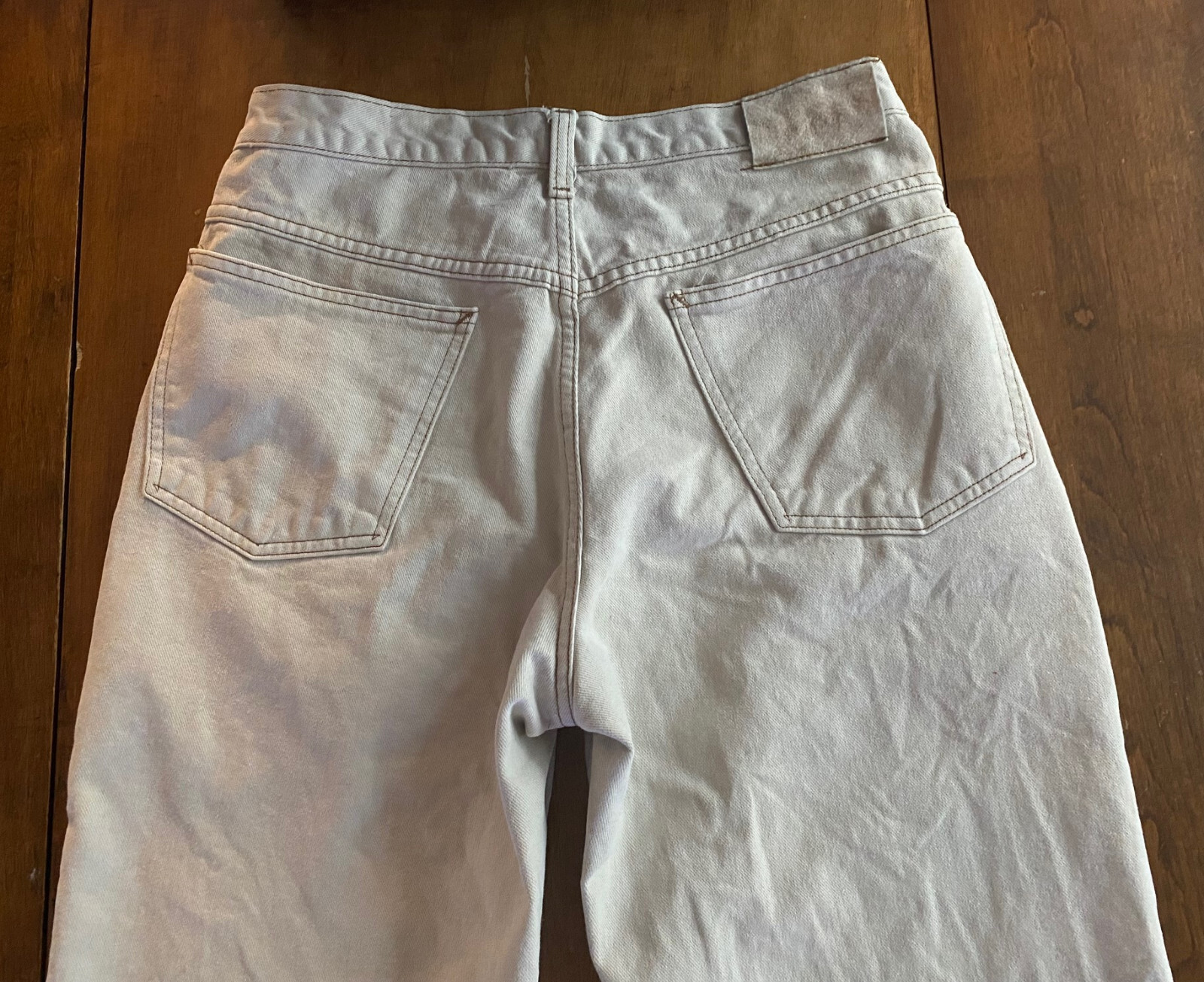 Vintage GIRBAUD Jeans from Marithe Francois Girbaud TAN CREAM Size 31