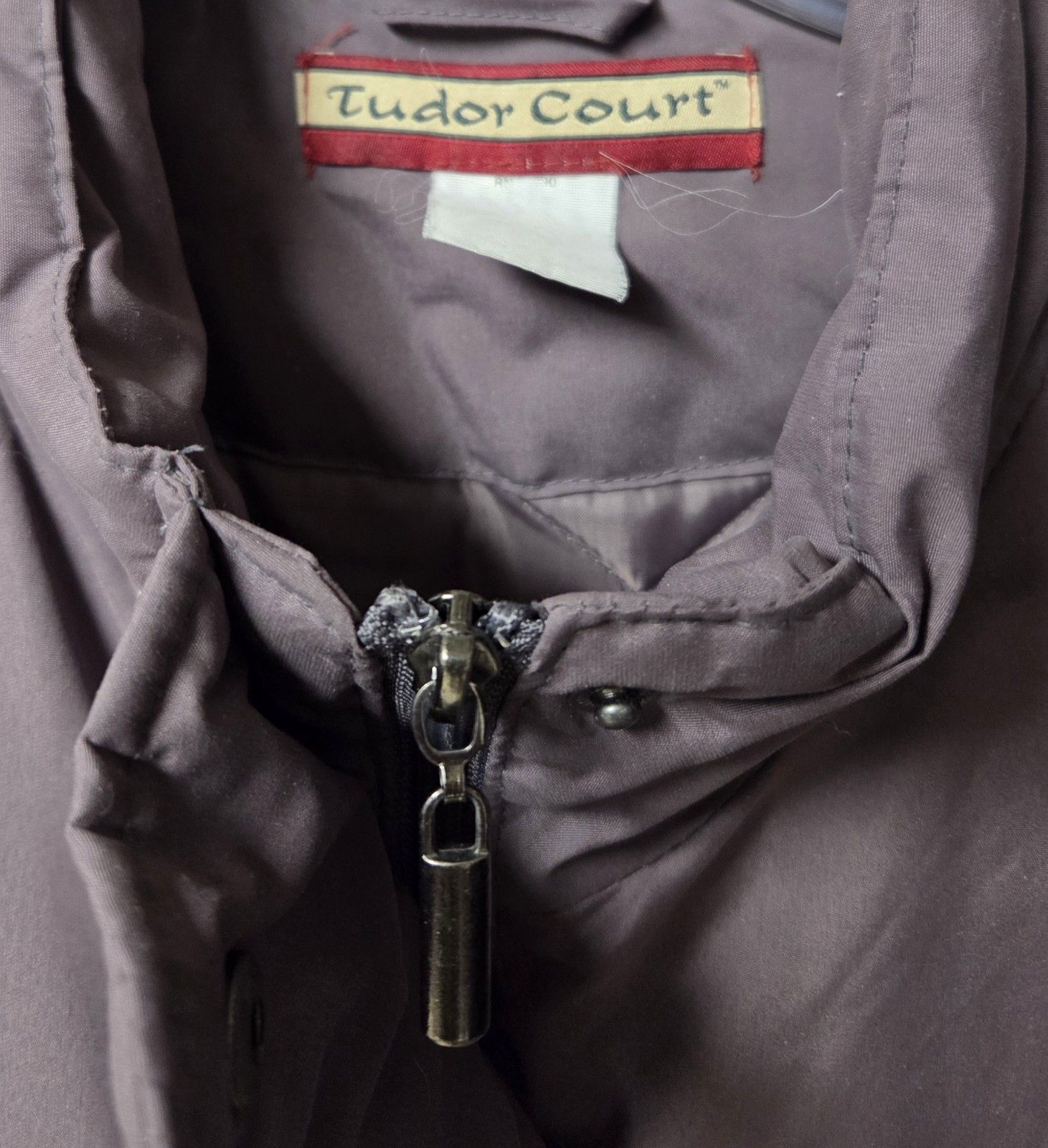VTG Tudor Court Haband Purple Parka Coat Jacket 1990s Gorpcore Grandmacore Sz XL