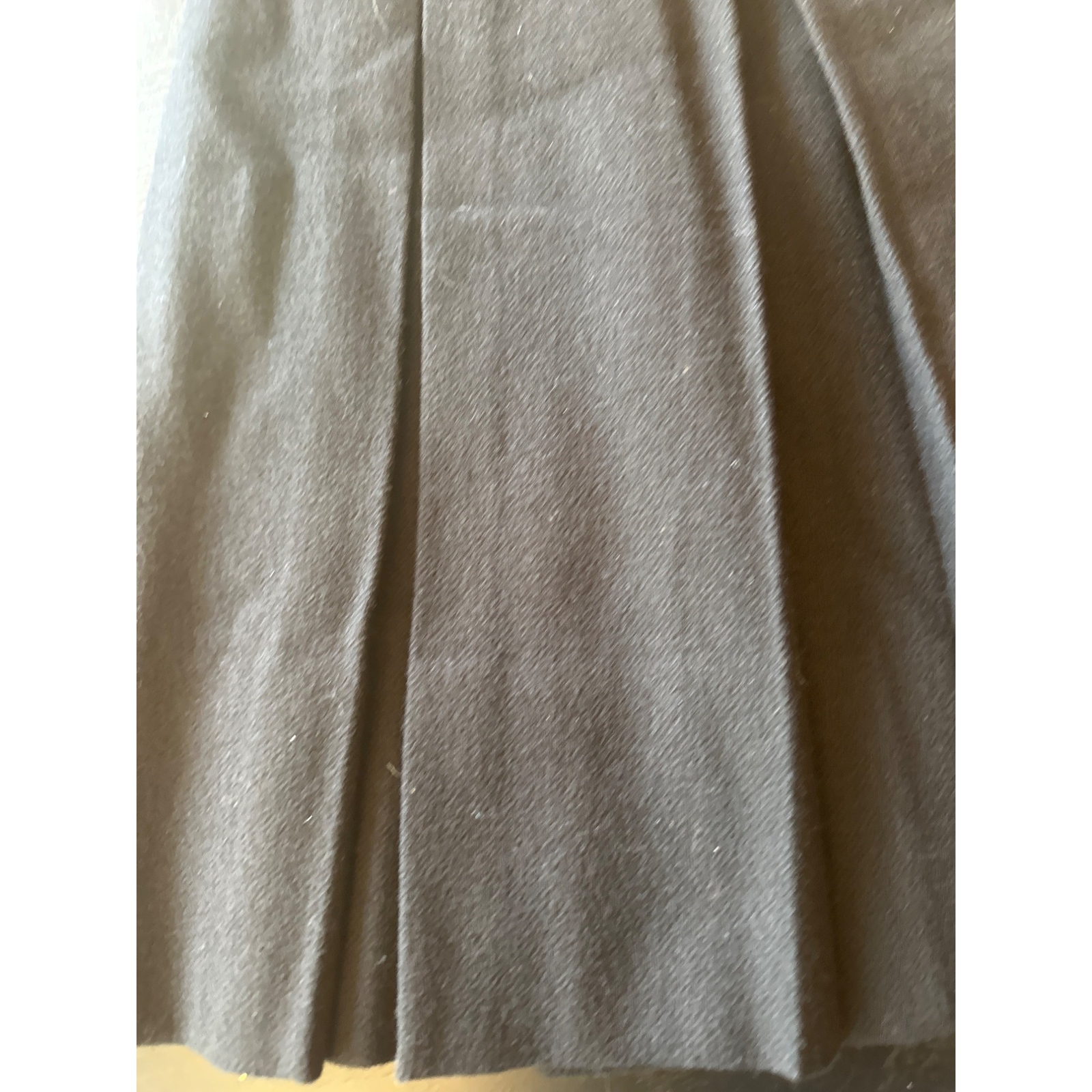 Garland Skirt Black Melospun Vintage Pleated A-Line Knife Pleat Knee Length