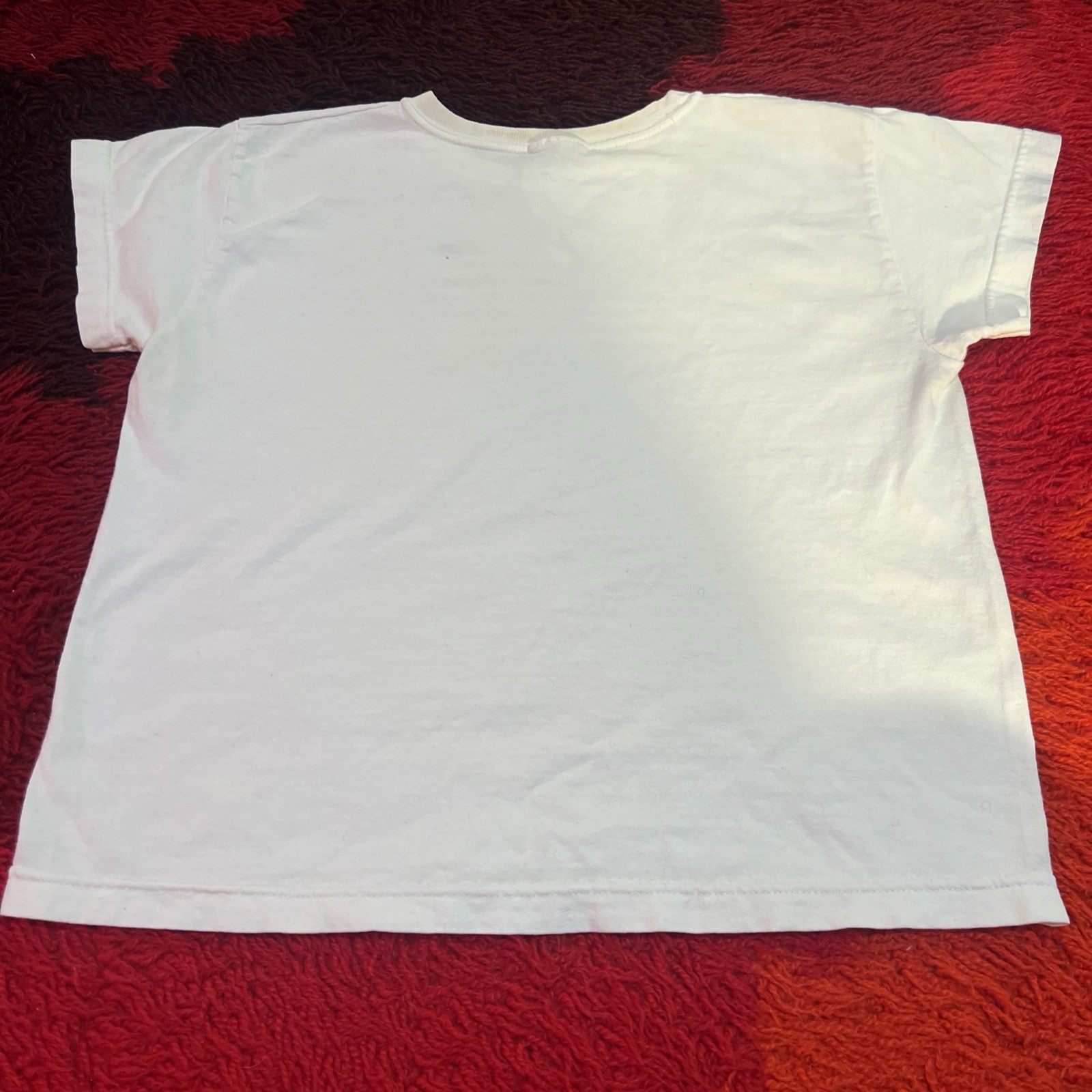 Y2K Summer 2000 T Shirt American Flag Millennium Vintage White M Sonoma Crop