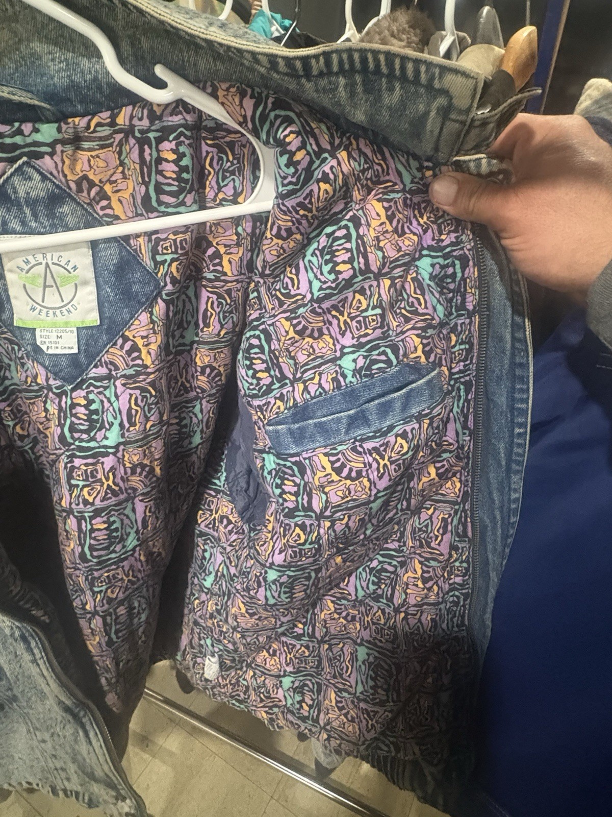Vintage American Weekend Denim Jacket Size Medium