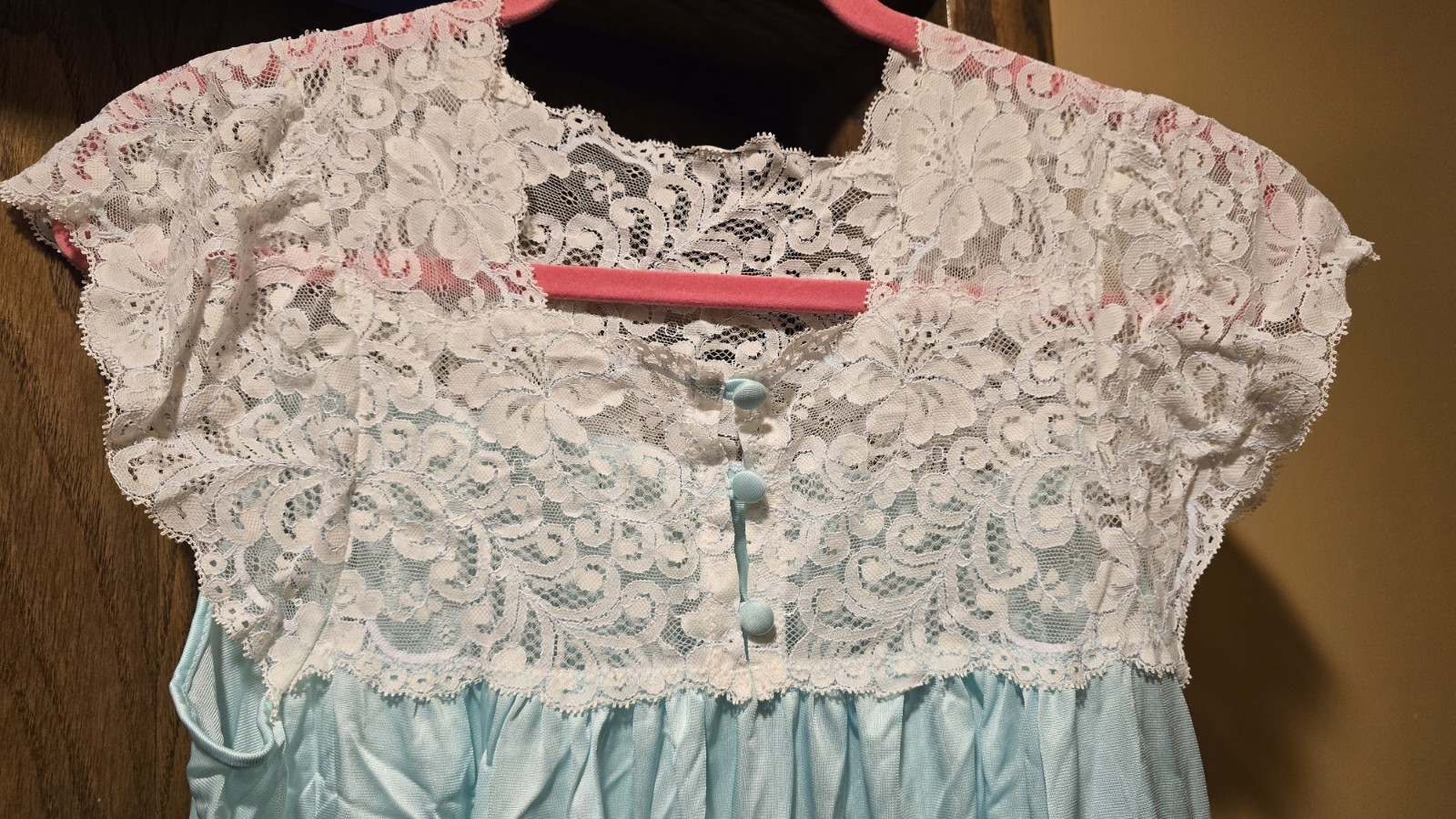 Vintage Shadow Line Women’s Lace Detail Nightgown