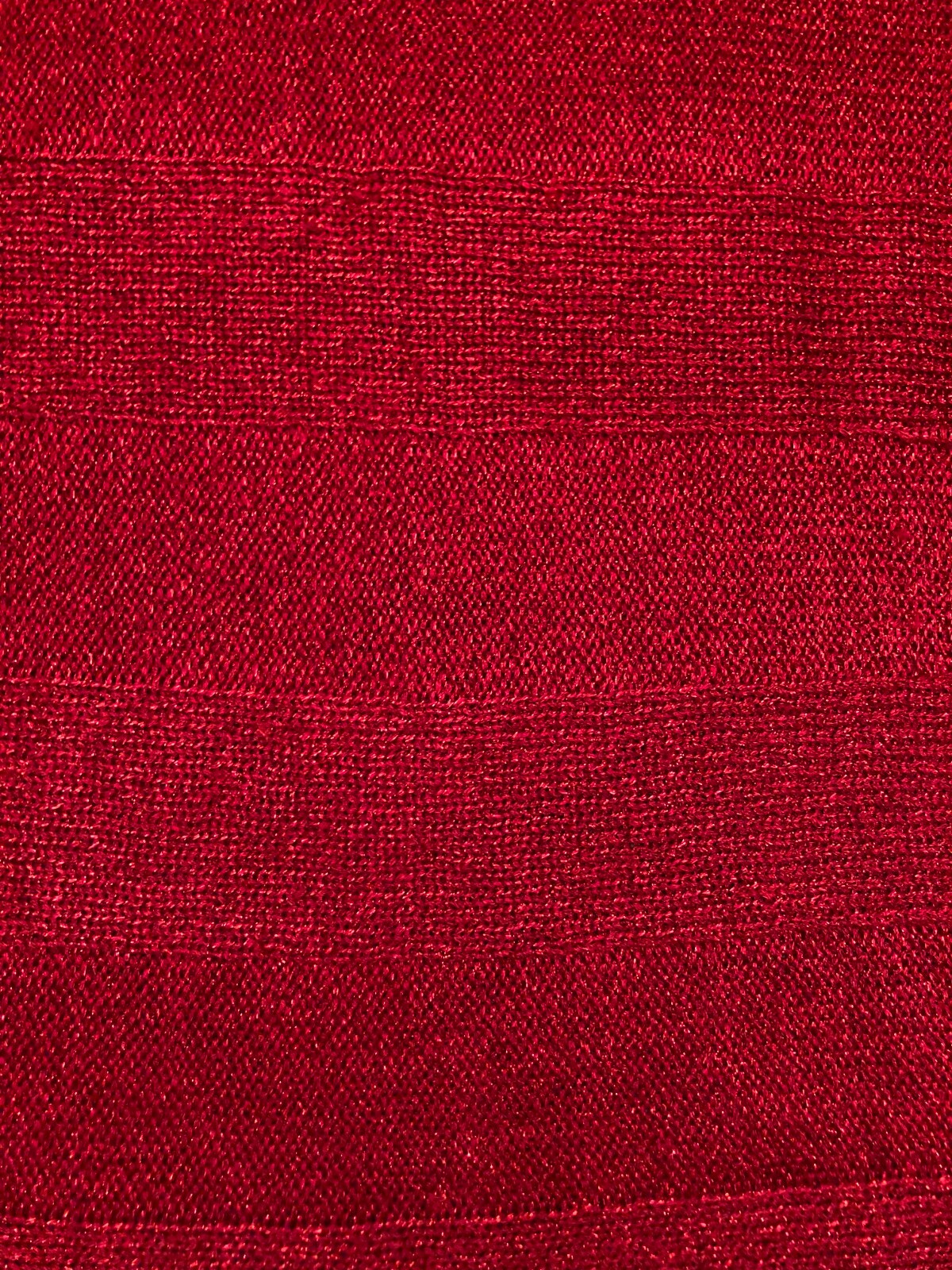 Vintage Red Glitter Knit Top Size Medium Retro Holiday Cocktail Party Blouse