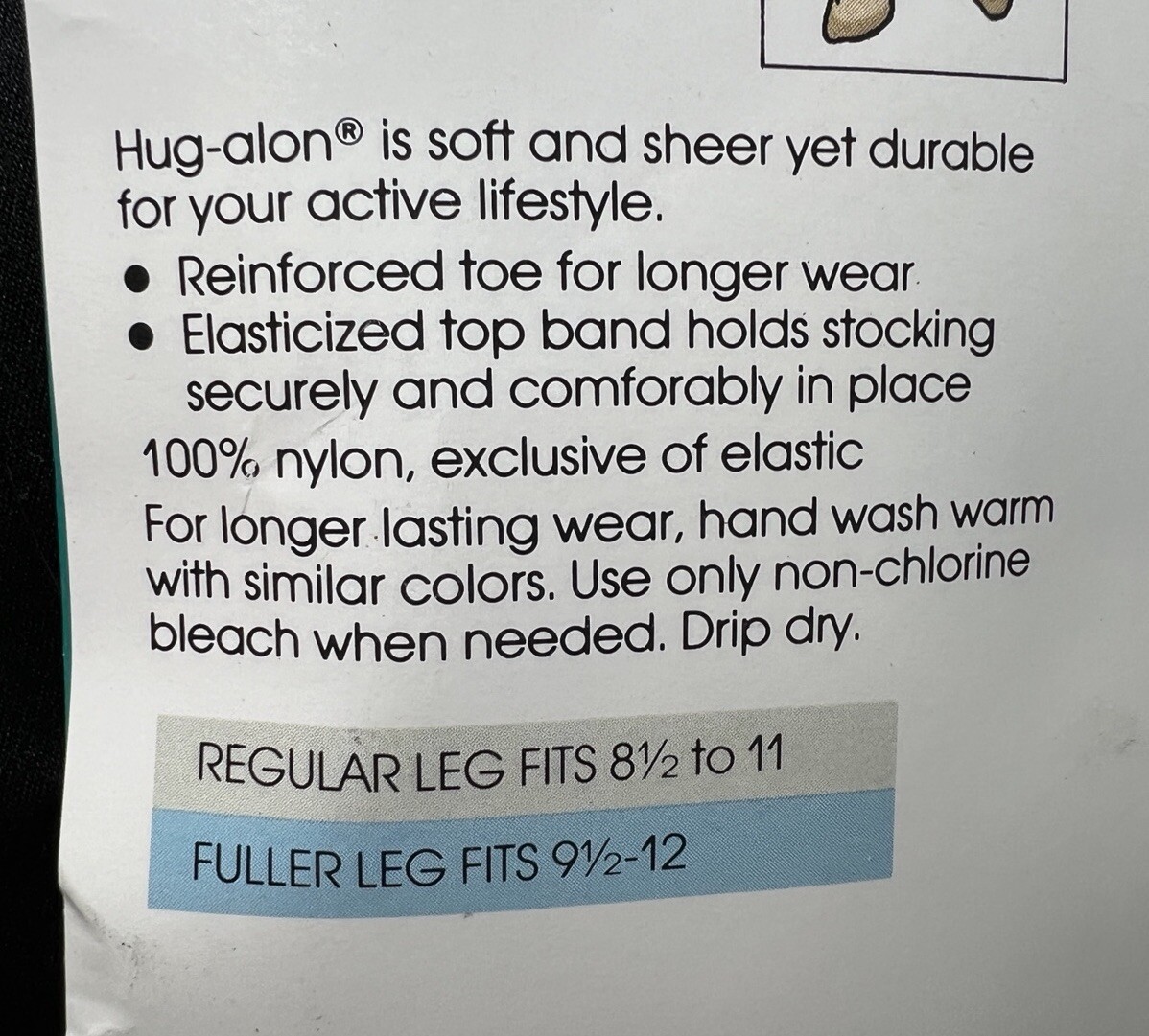 Vtg Sears Hug-Alon Knee-Highs Day Sheers 2 Pairs Fuller Leg Smoky Taupe