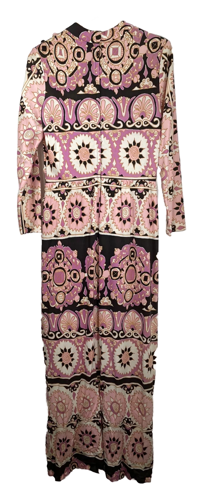 VTG 70s Psychedelic Maxi Dress Puritan Forever Young (FLAWS SEE PHOTOS