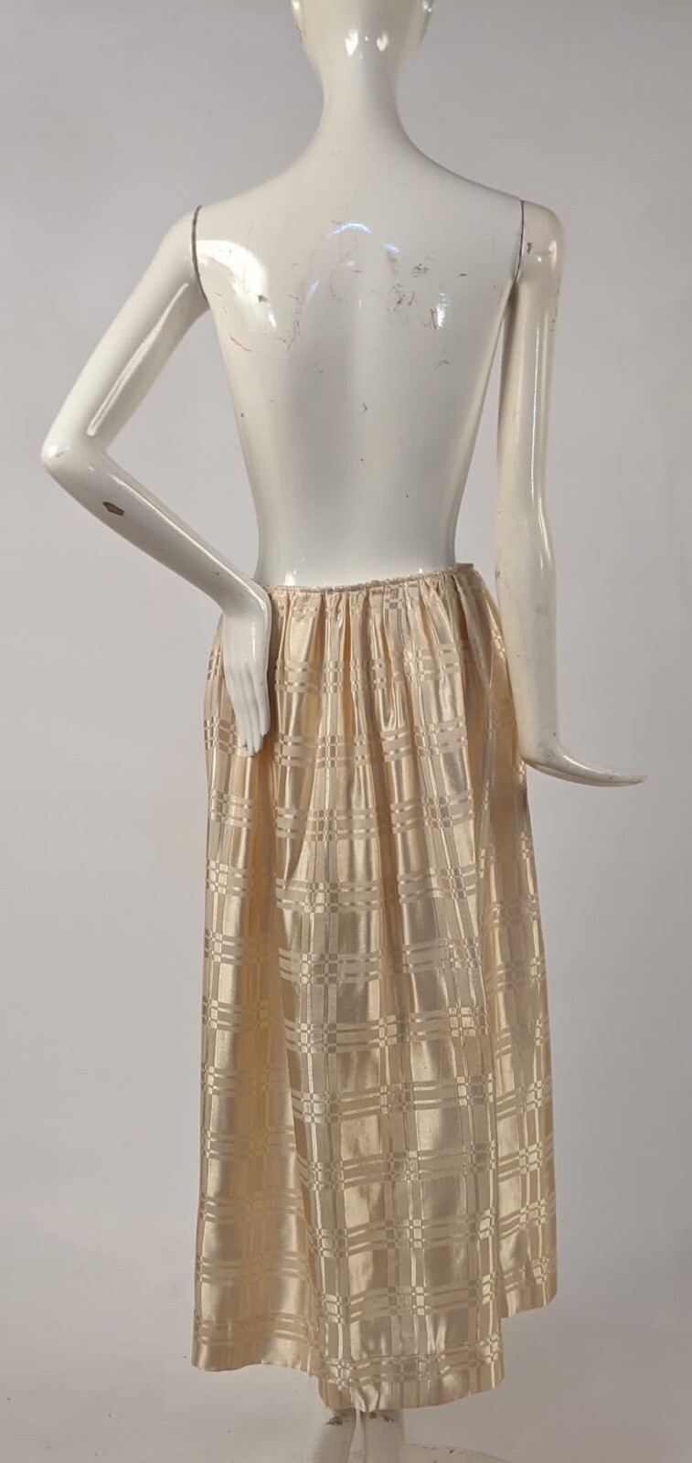 EDWARDIAN TEENS WINDOWPANE SATIN SKIRT 