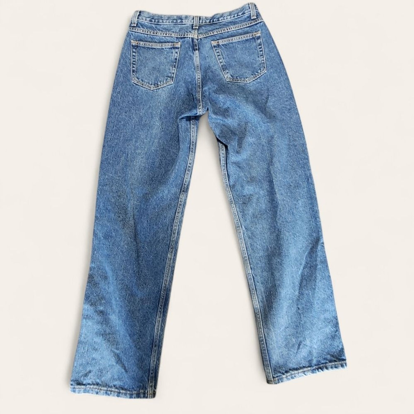 Rockies High Rise Relaxed Jeans 13R Straight Leg Medium Wash Western Y2K Mom Fit