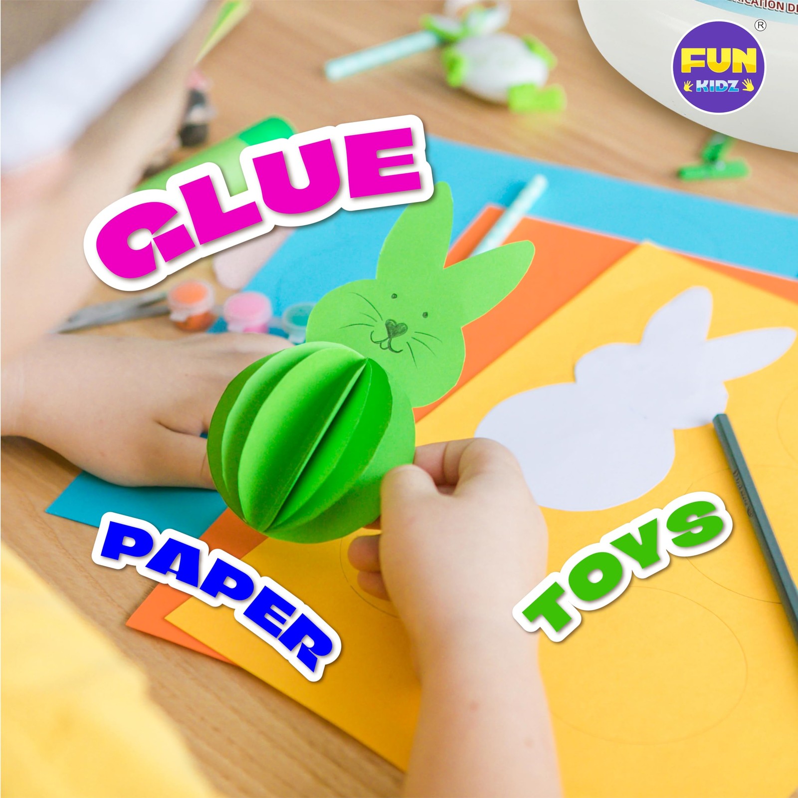 Super Clear Glue 1 Gallon, FunKidz All Purposes School Home Projects Liquid Glue