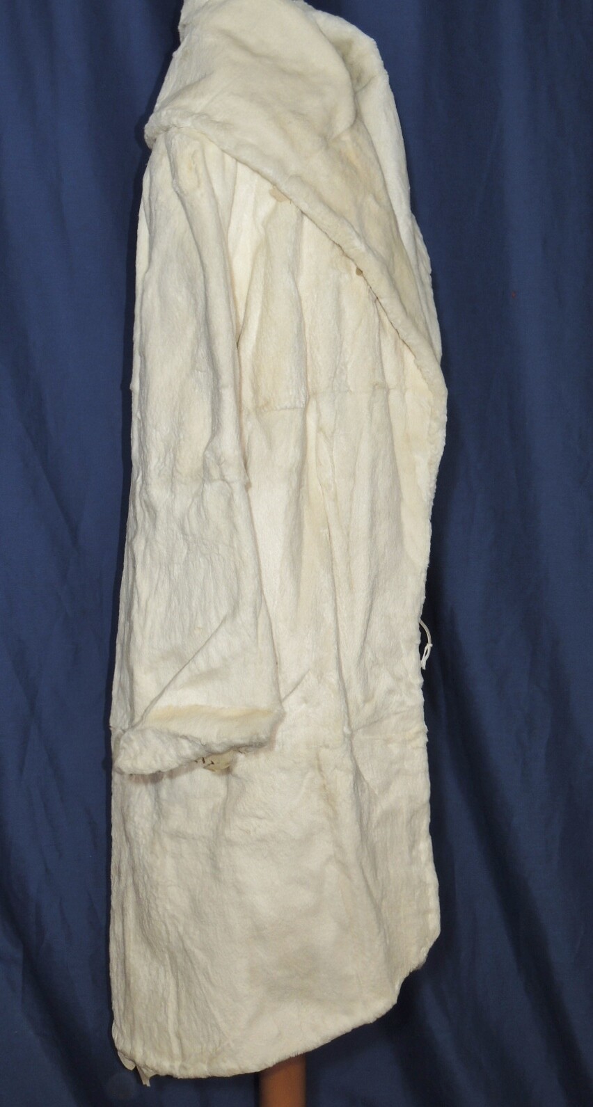 Gorgeous 1920 – 1930’s Art Deco Sheared Ermine ? White Fur Flapper Coat SM