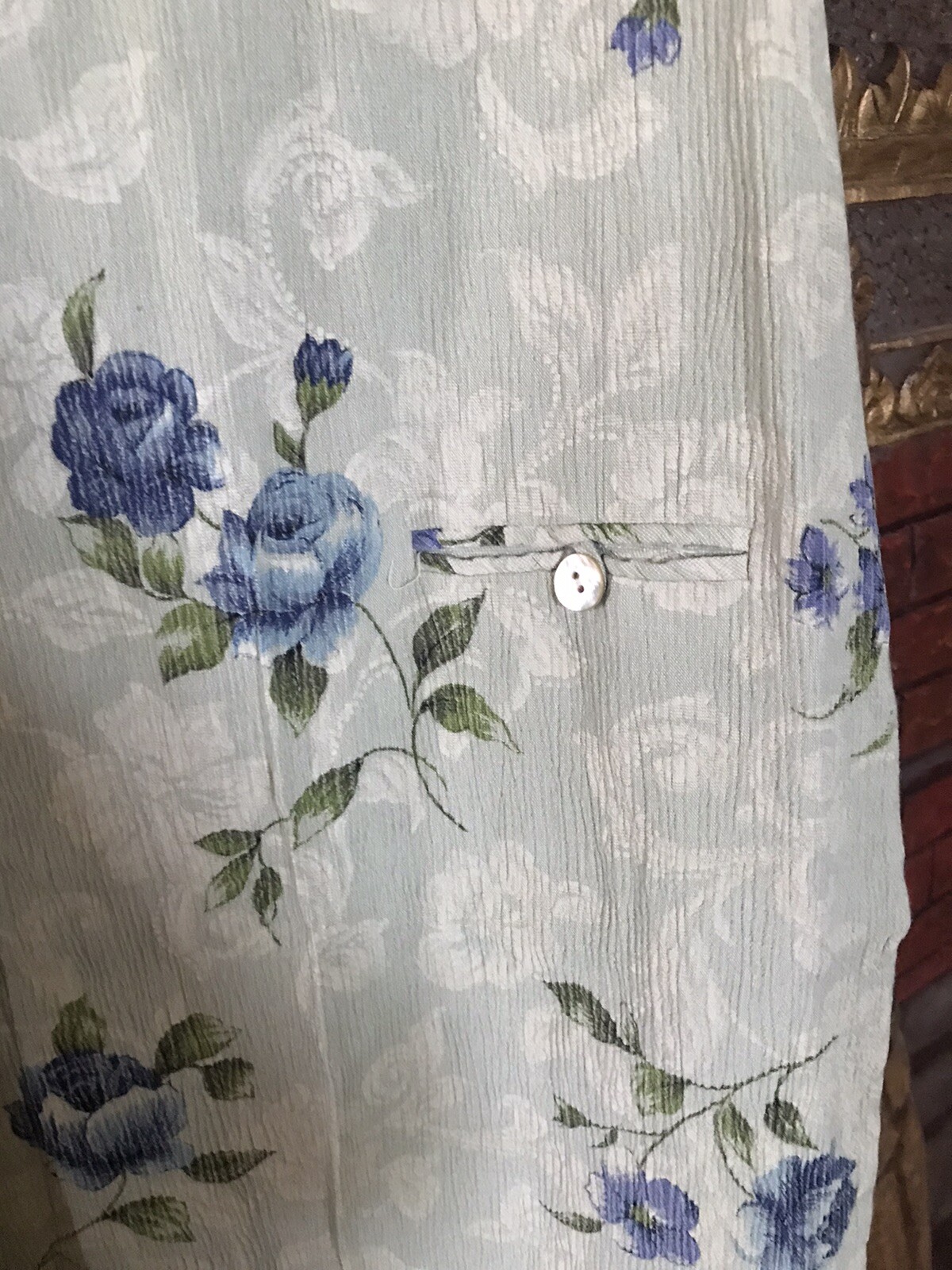 vtg 90s dressing clio shell button floral sheath dress