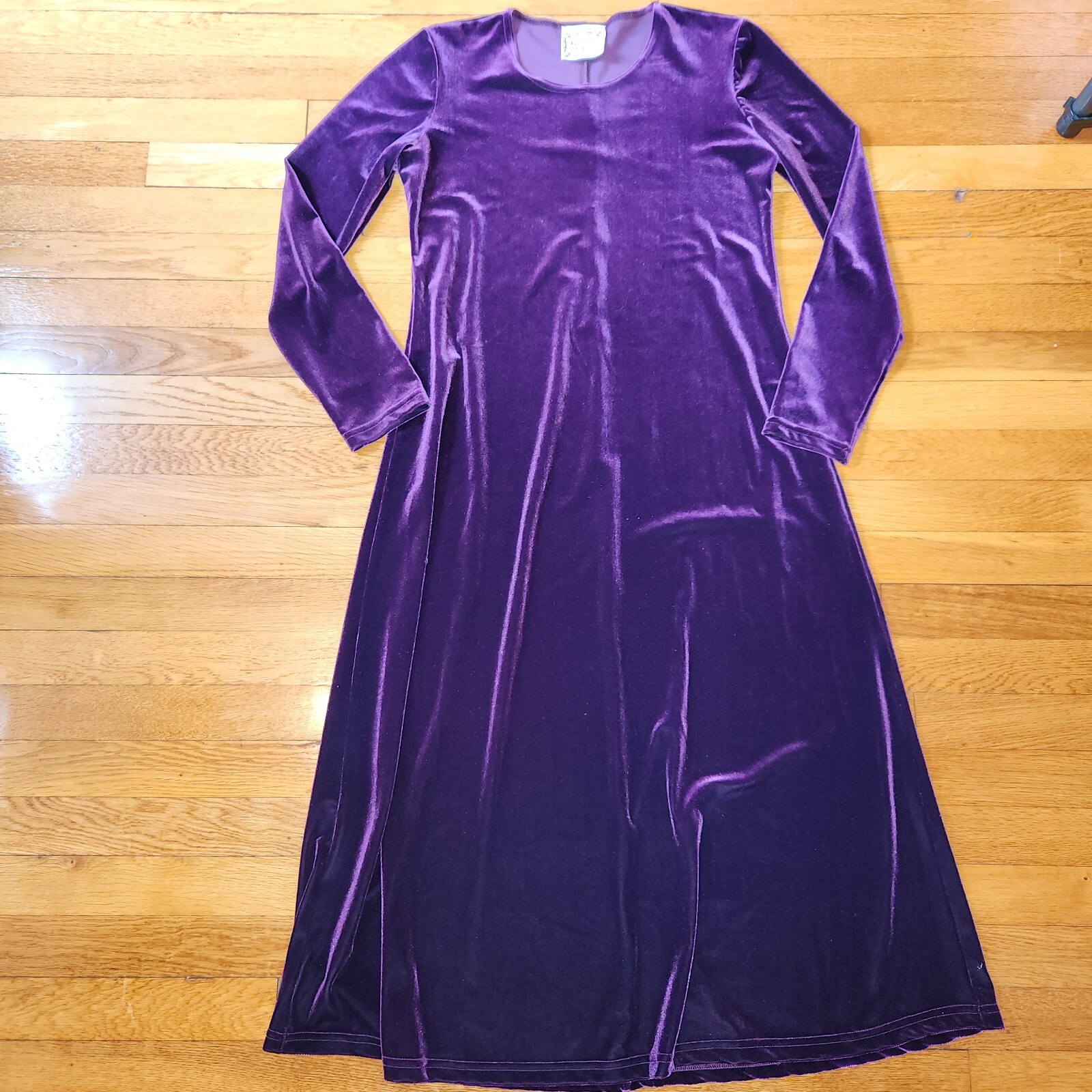 Dressing Clio Vintage Velvet Dress 90s Y2K USA Small Christmas New Years Poly