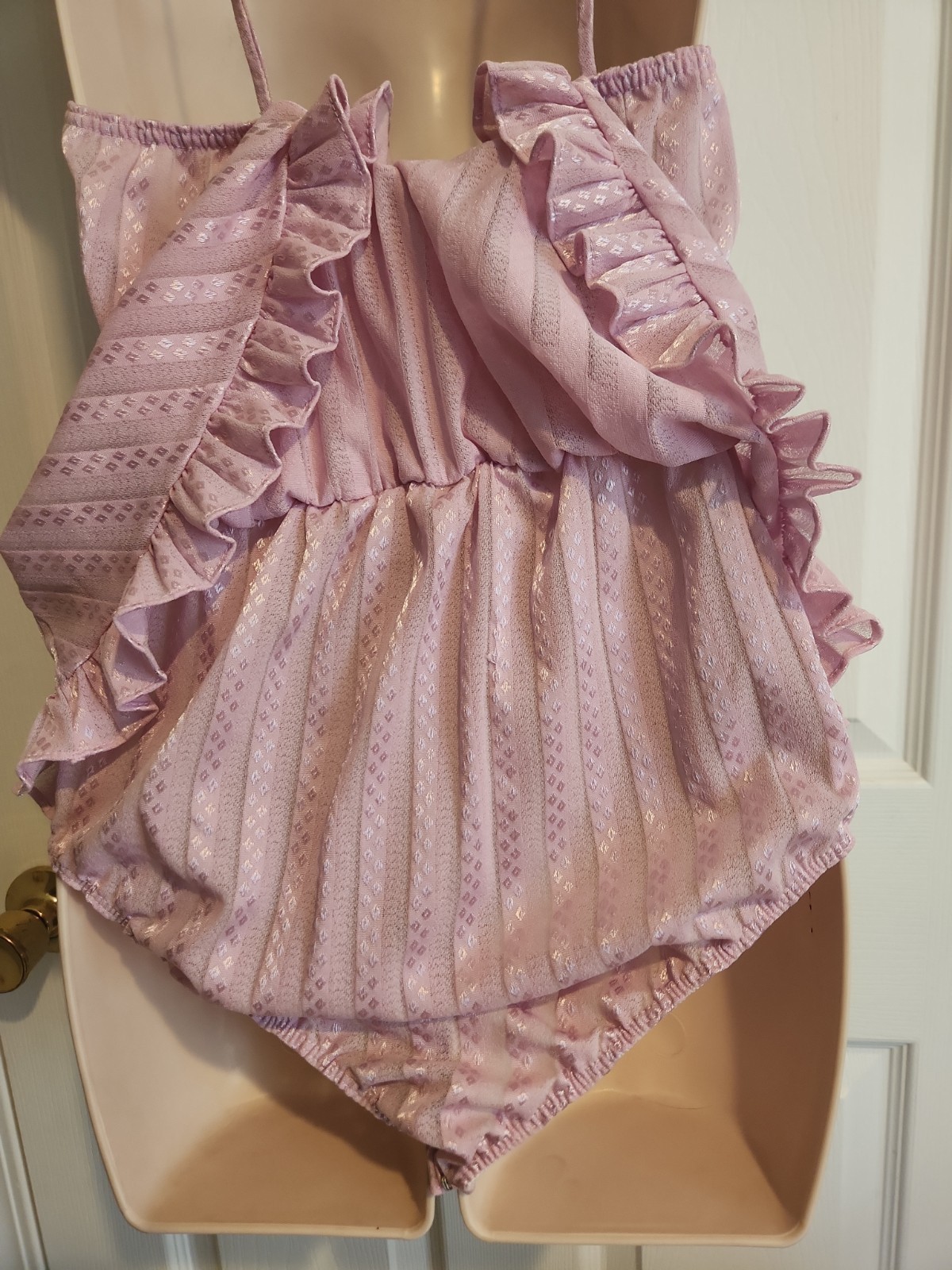 VTG Dutchess Individually Yours Purple Bodysuit Skirt Teddie Sz M