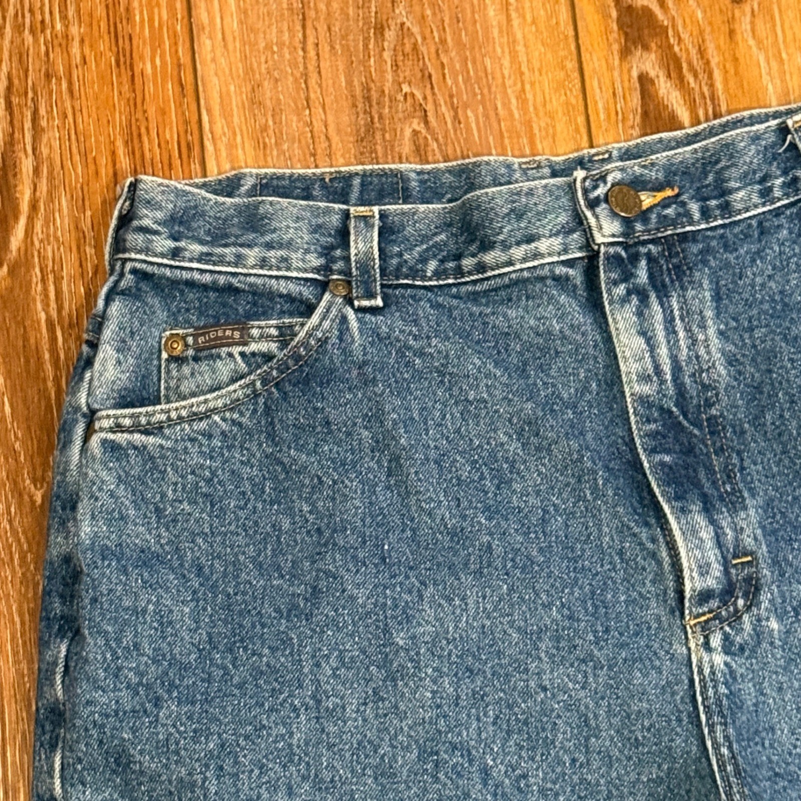 Riders by Lee Vintage High Waisted Mom Jeans Medium Wash Tapered 18 Med 36×31