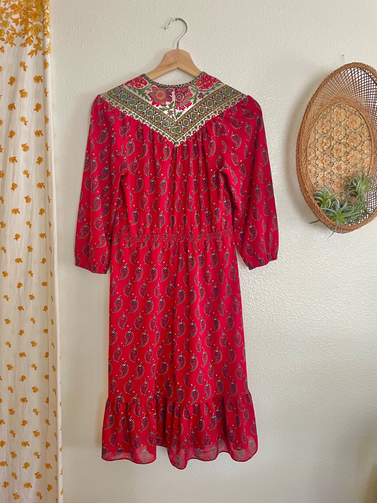 60s Vintage Midi Dress Tabby Made in USA Sheer Women’s 10 Americana Dress