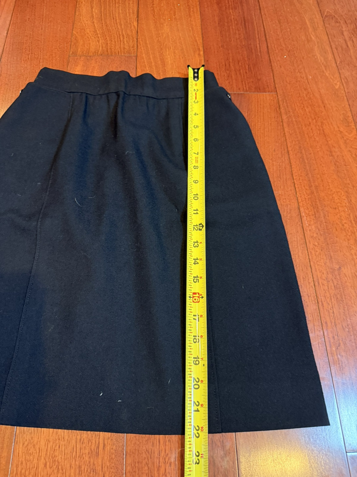 Vintage Black 60’s Pencil Skirt Secretary Style Sz XS/Small Classic