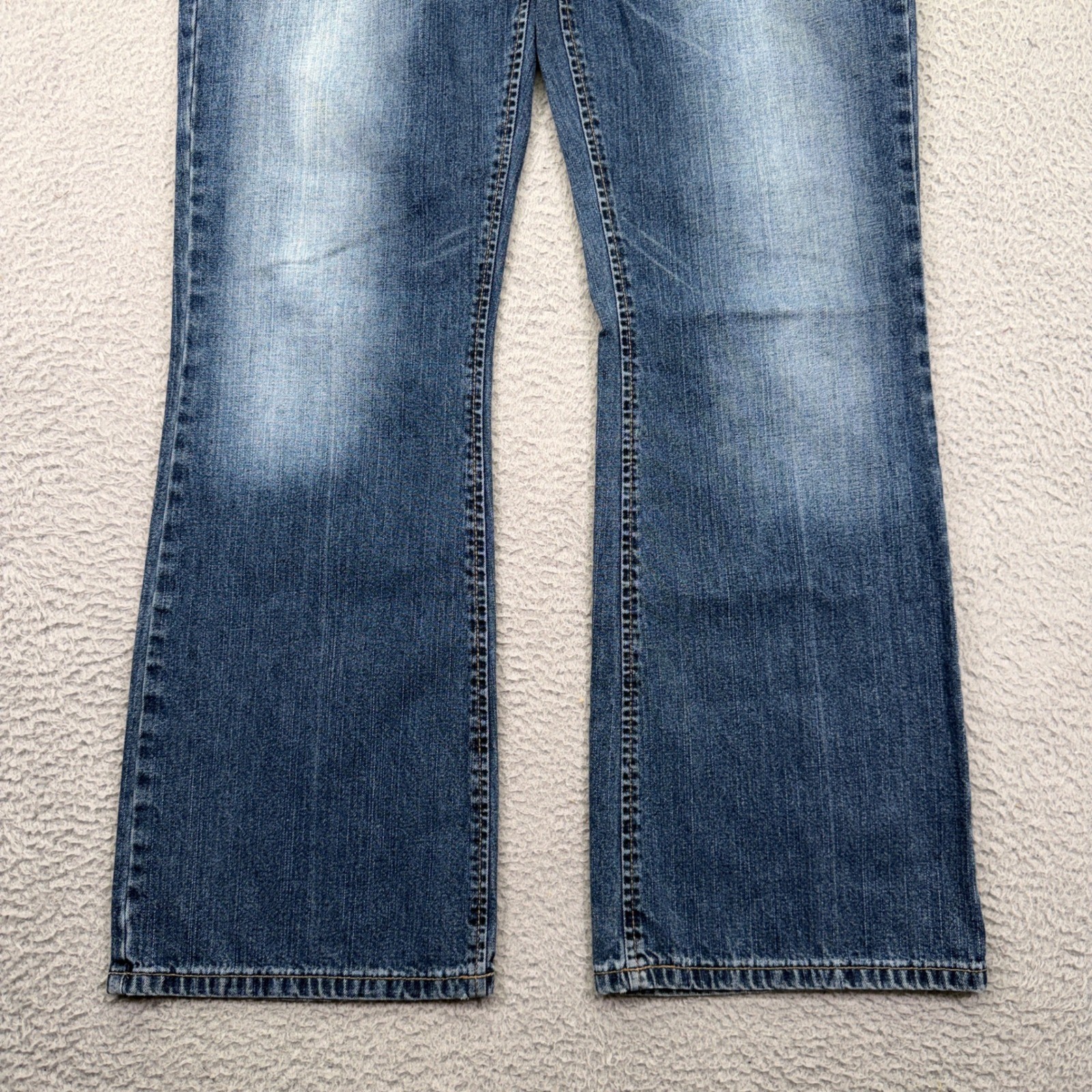 Vtg Silver Jeans Womens 33×32 Blue Flare Bootcut Dark Wash Denim Canada Made