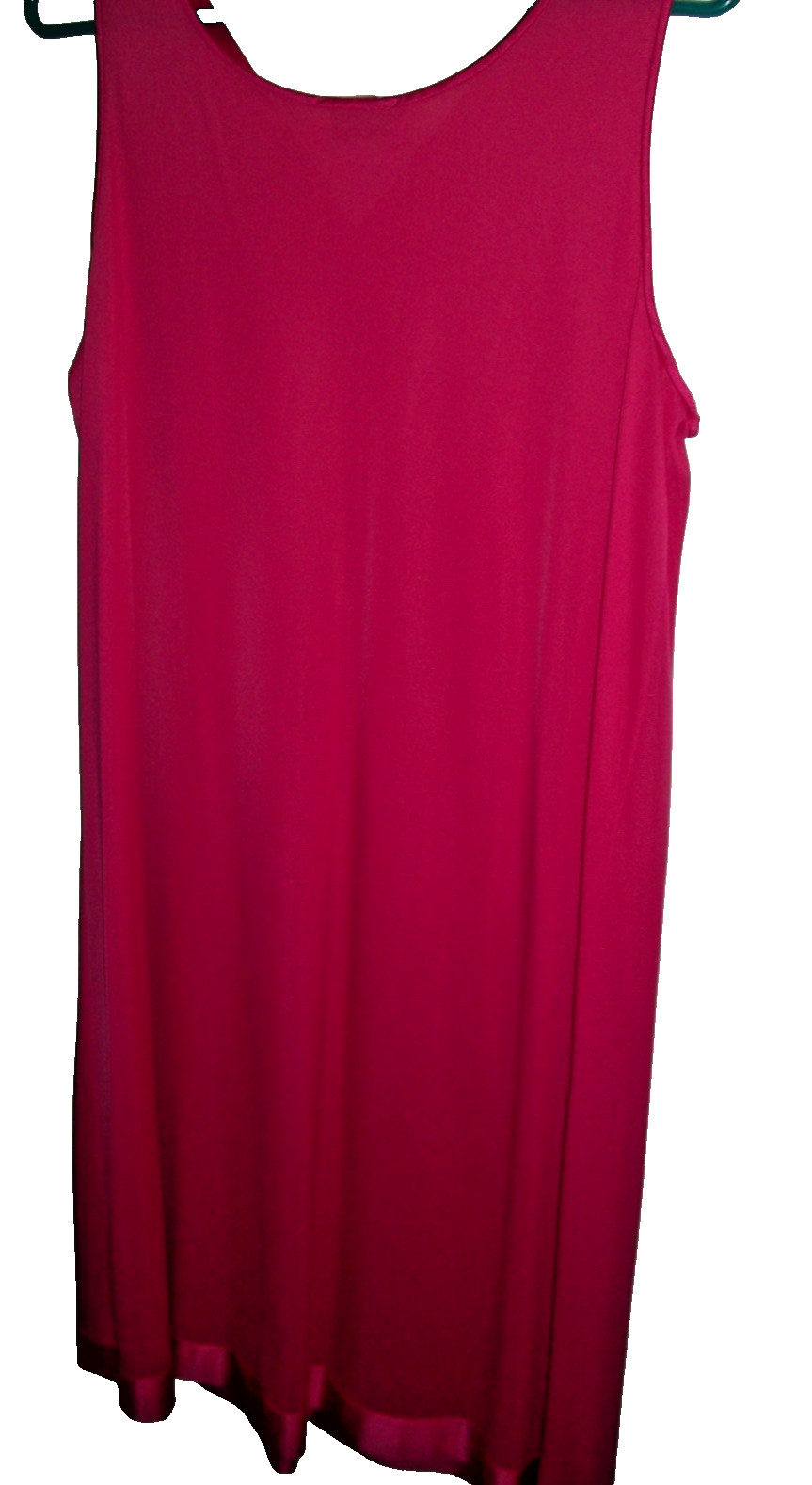 Vintage Vanity Fair MAGENTA PINK Robe Nightgown Set M USA SILKY NYLON RETRO 70’s