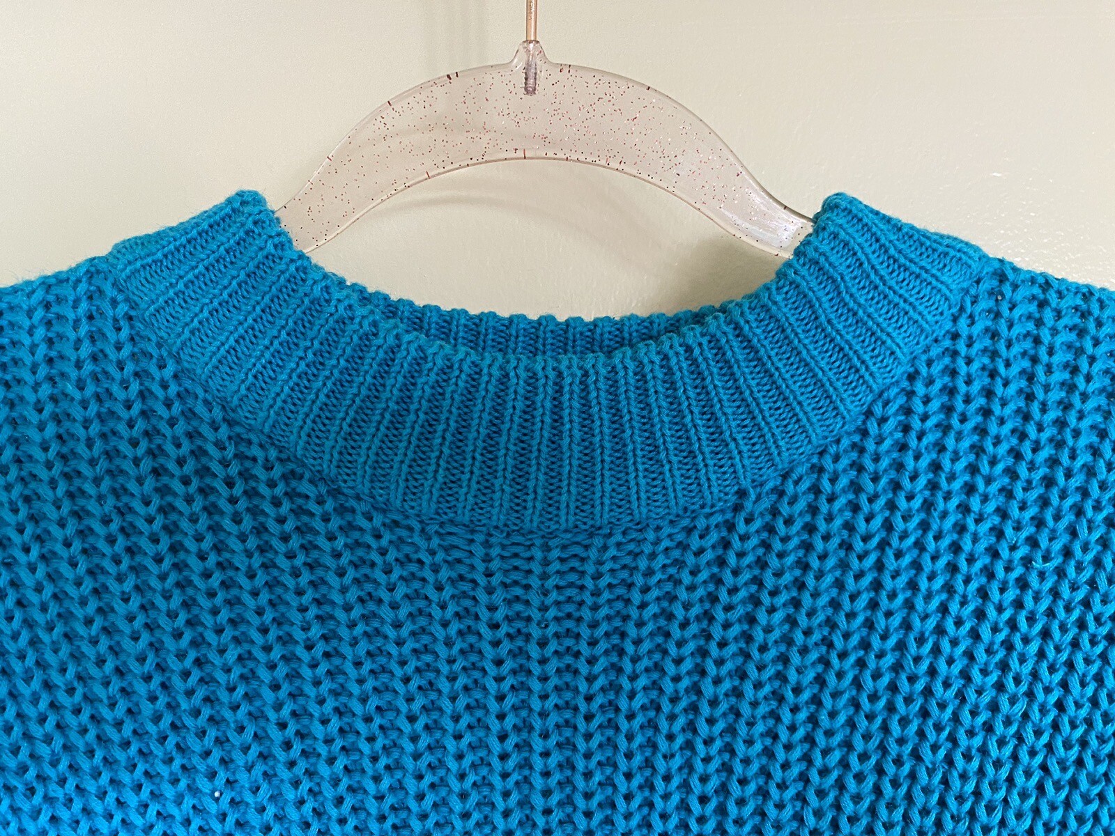 Vintage 1980’s Nordstrom Rafaella Blue Chunky Knit Oversized Sweater M
