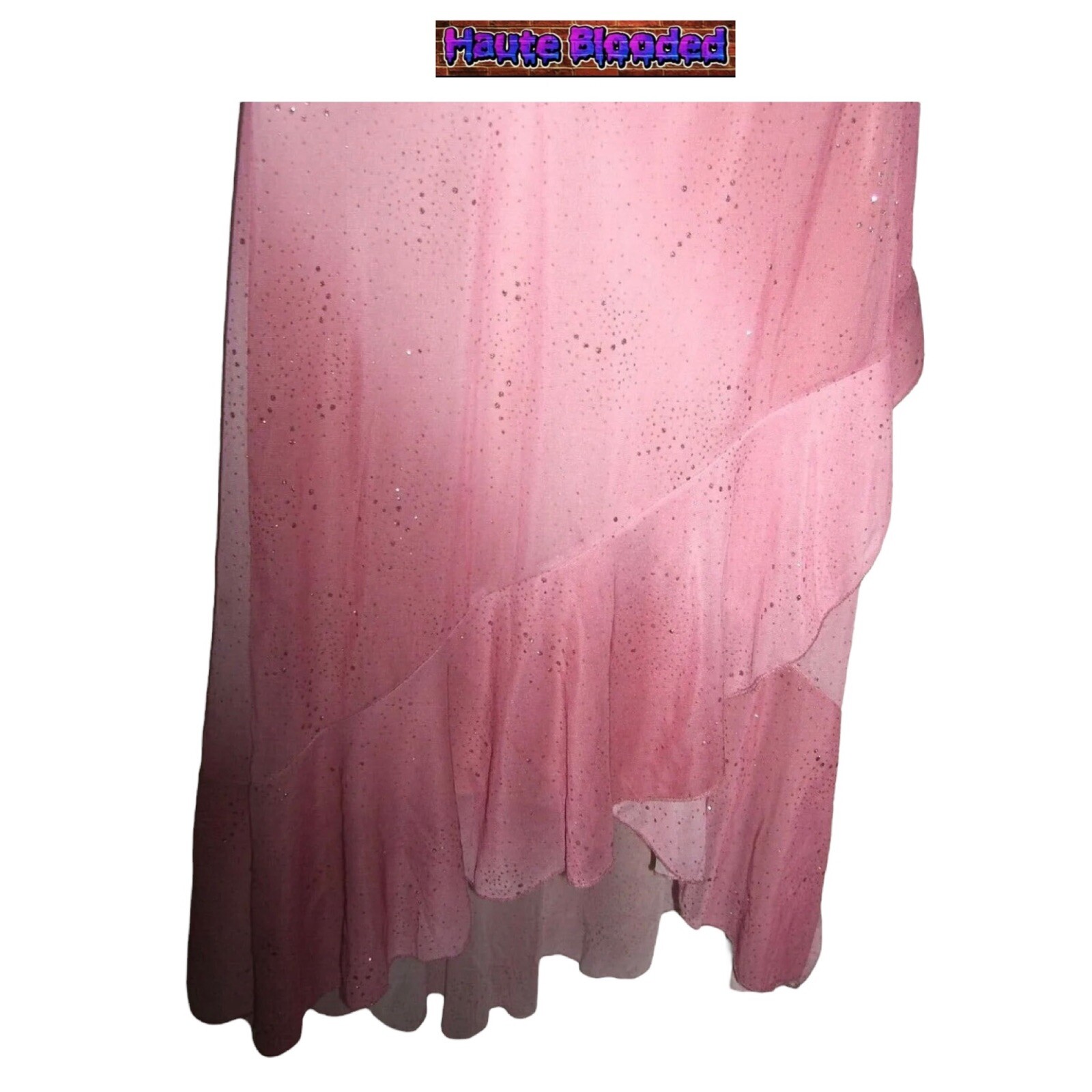 Taboo Dress Vtg 90s Pink Glitter Kawaii Fairy Barbie y2k Coquette Ballet Pixie