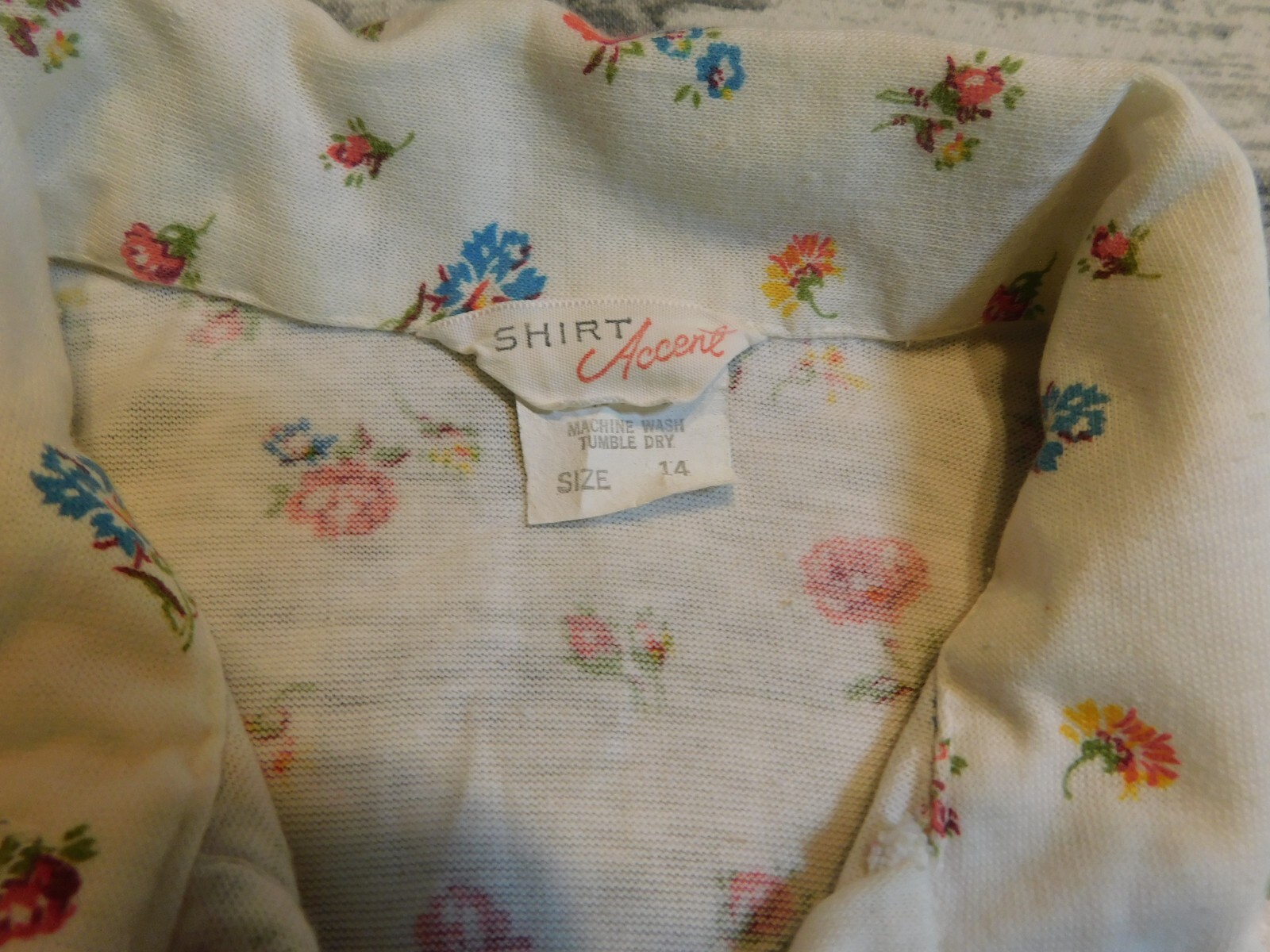 VTG 60s 70’s BELL BOTTOM PANTS TEXTURE POLY W FLOWER TOP OUTFIT SET WOMENS S /M