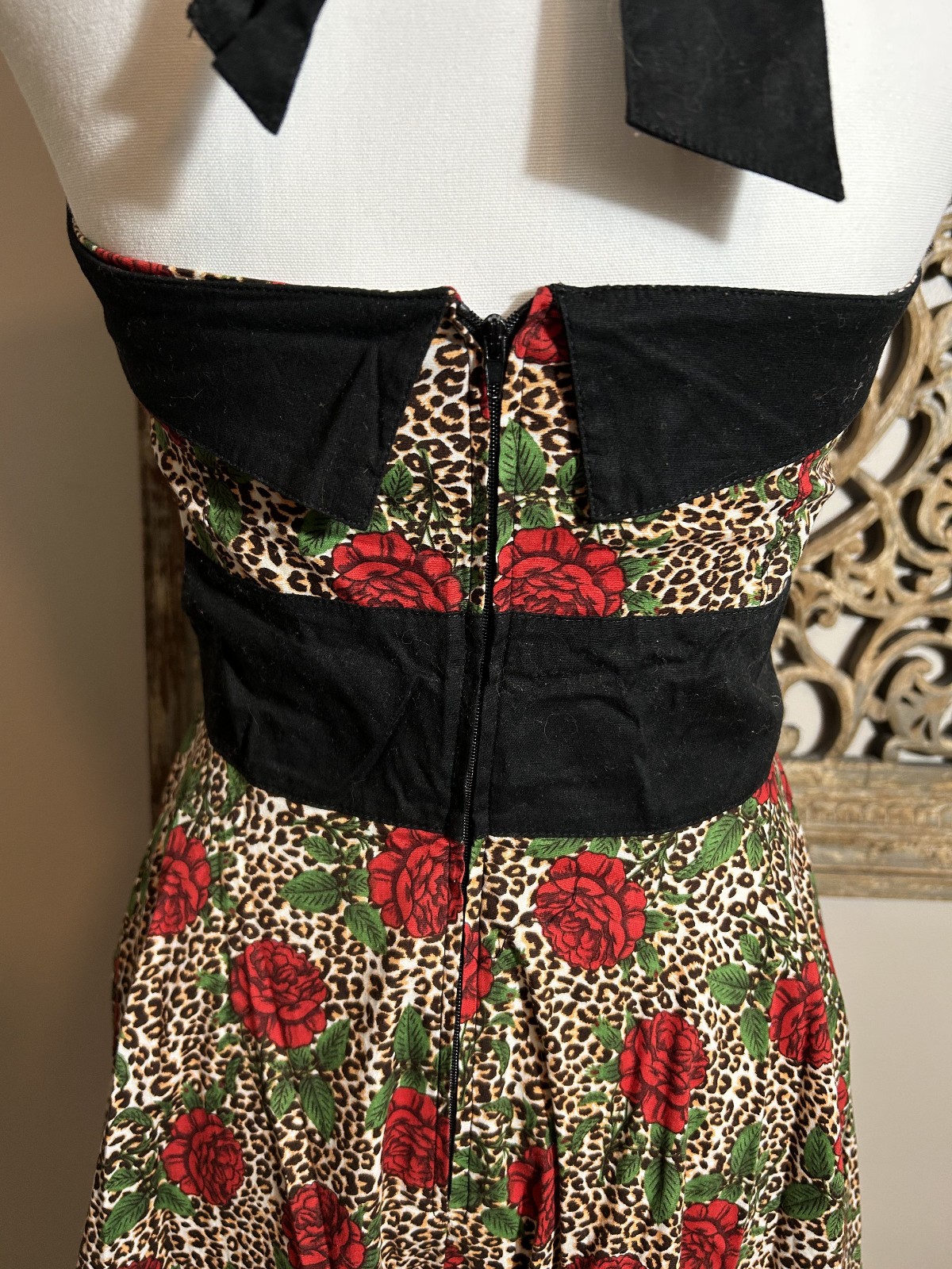 HELL BUNNY Rose Rockabilly Swing Dress Medium